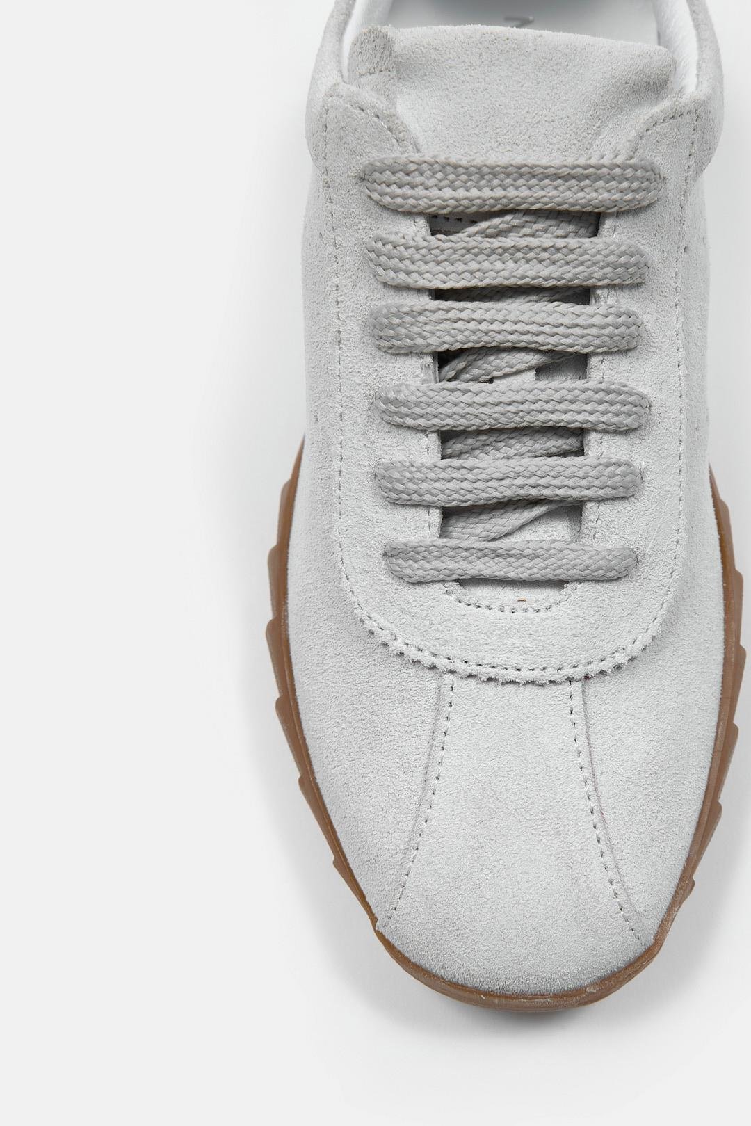 Diez Beyaz Süet Hakiki Deri Kadın Sneaker