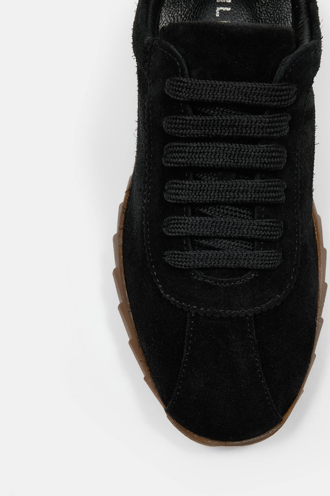 Diez Siyah Süet Hakiki Deri Kadın Sneaker