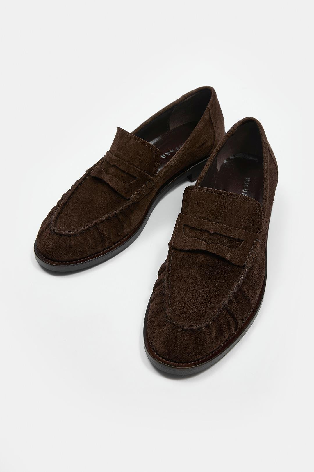 Elwira Acı Kahve Süet Hakiki Deri Kadın Loafer