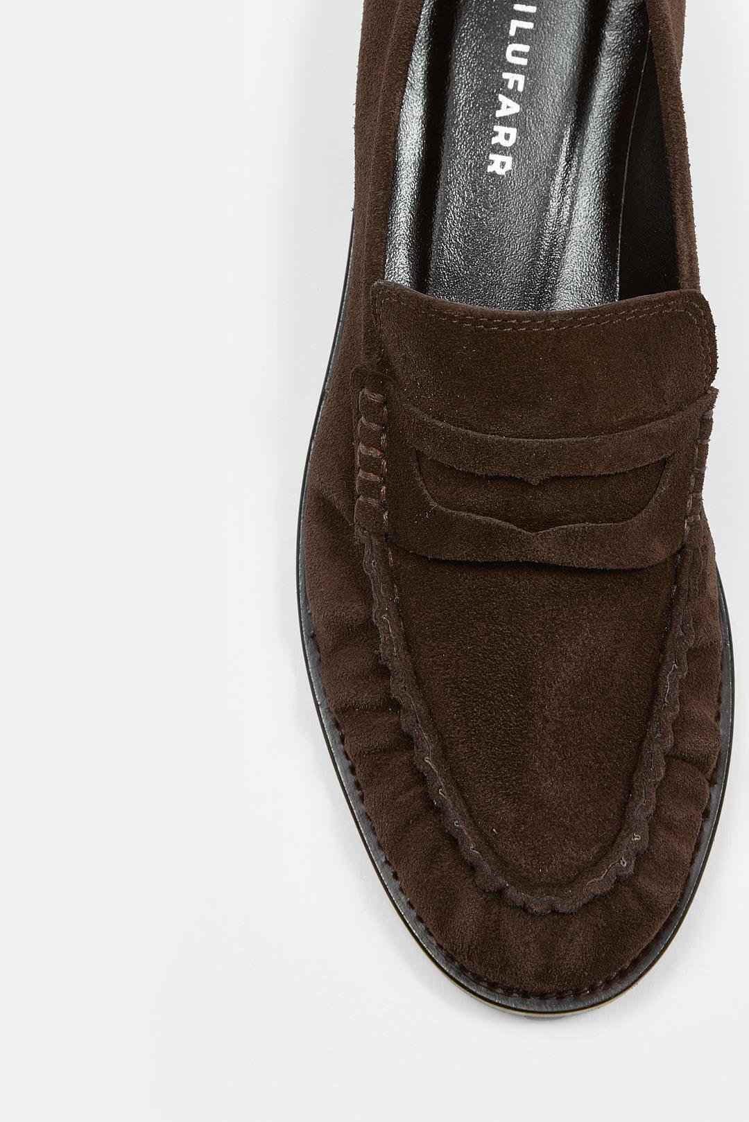Elwira Acı Kahve Süet Hakiki Deri Kadın Loafer