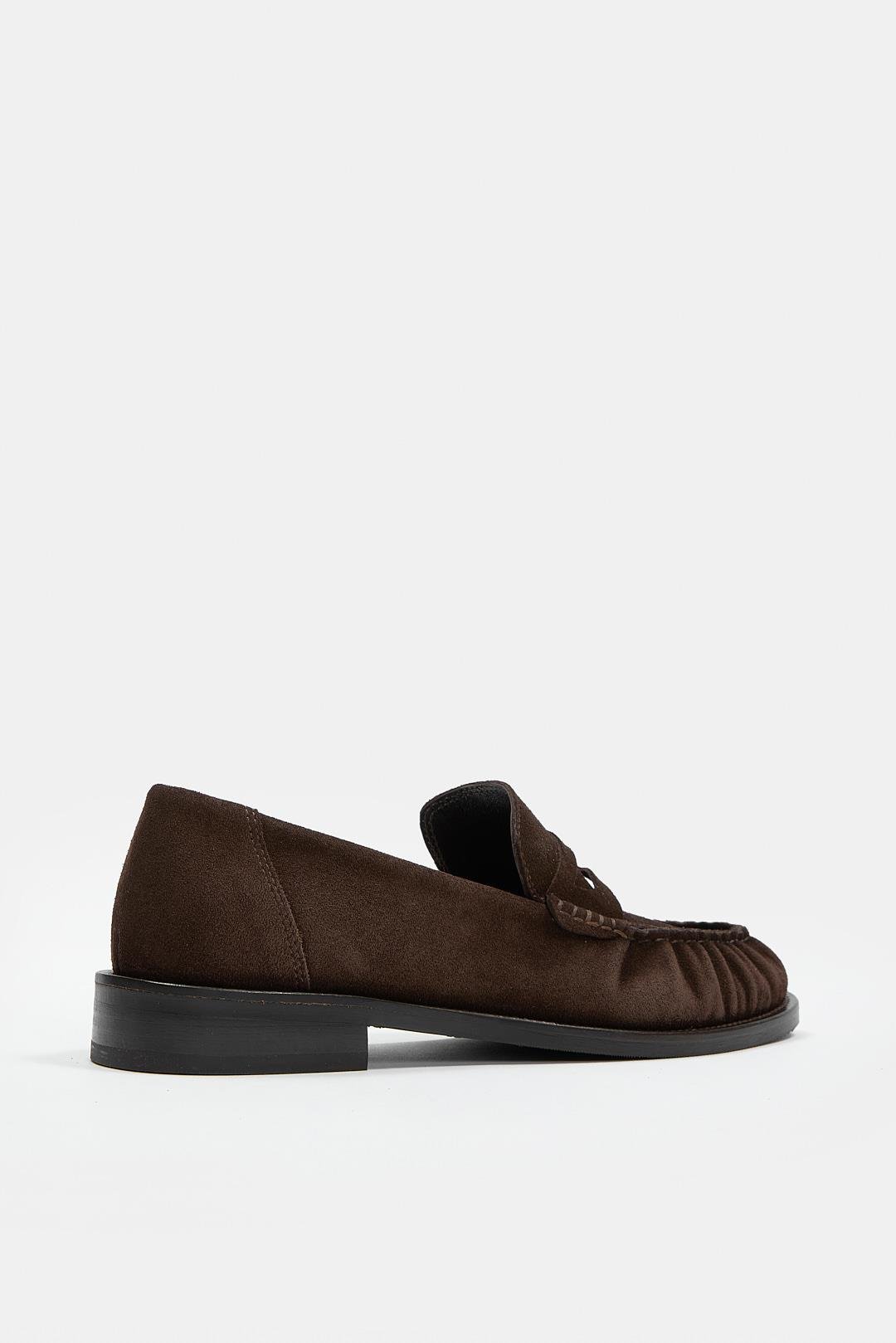 Elwira Acı Kahve Süet Hakiki Deri Kadın Loafer