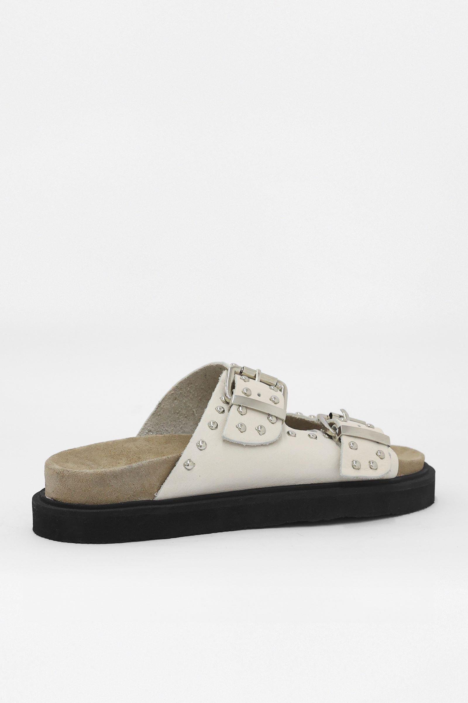 Eva Bej Hakiki Deri Troklu Kadın Terlik