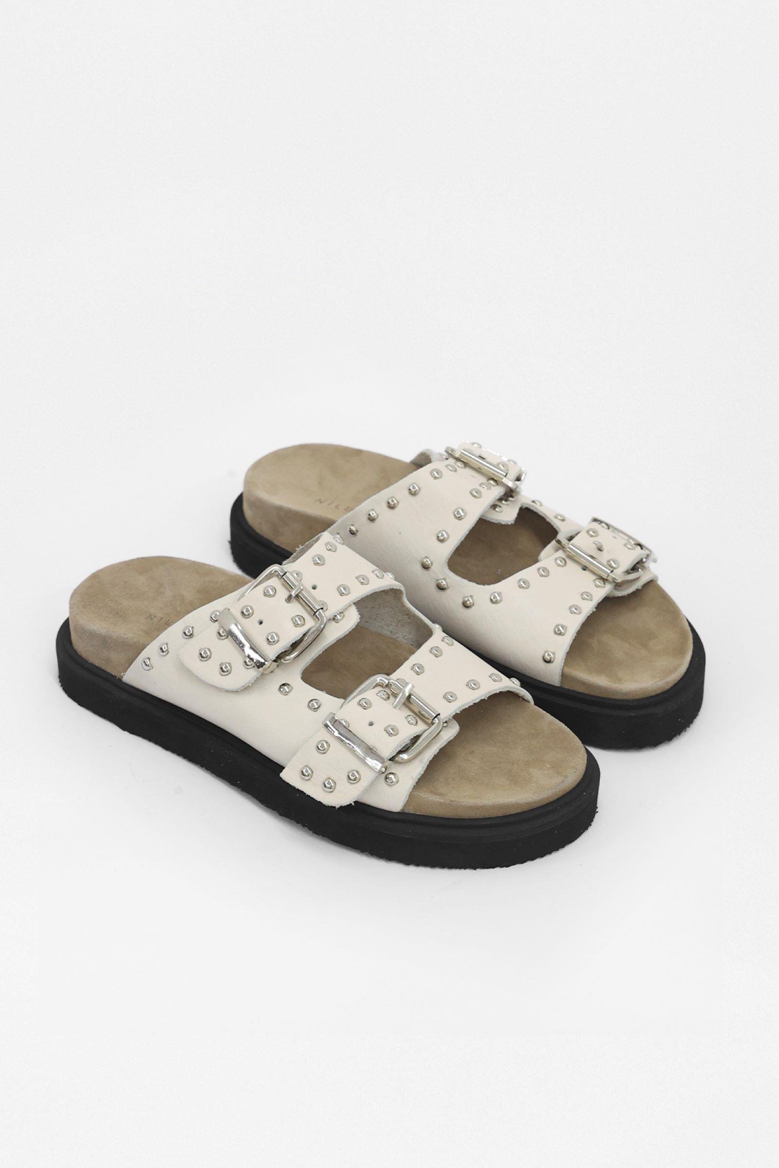 Eva Bej Hakiki Deri Troklu Kadın Terlik