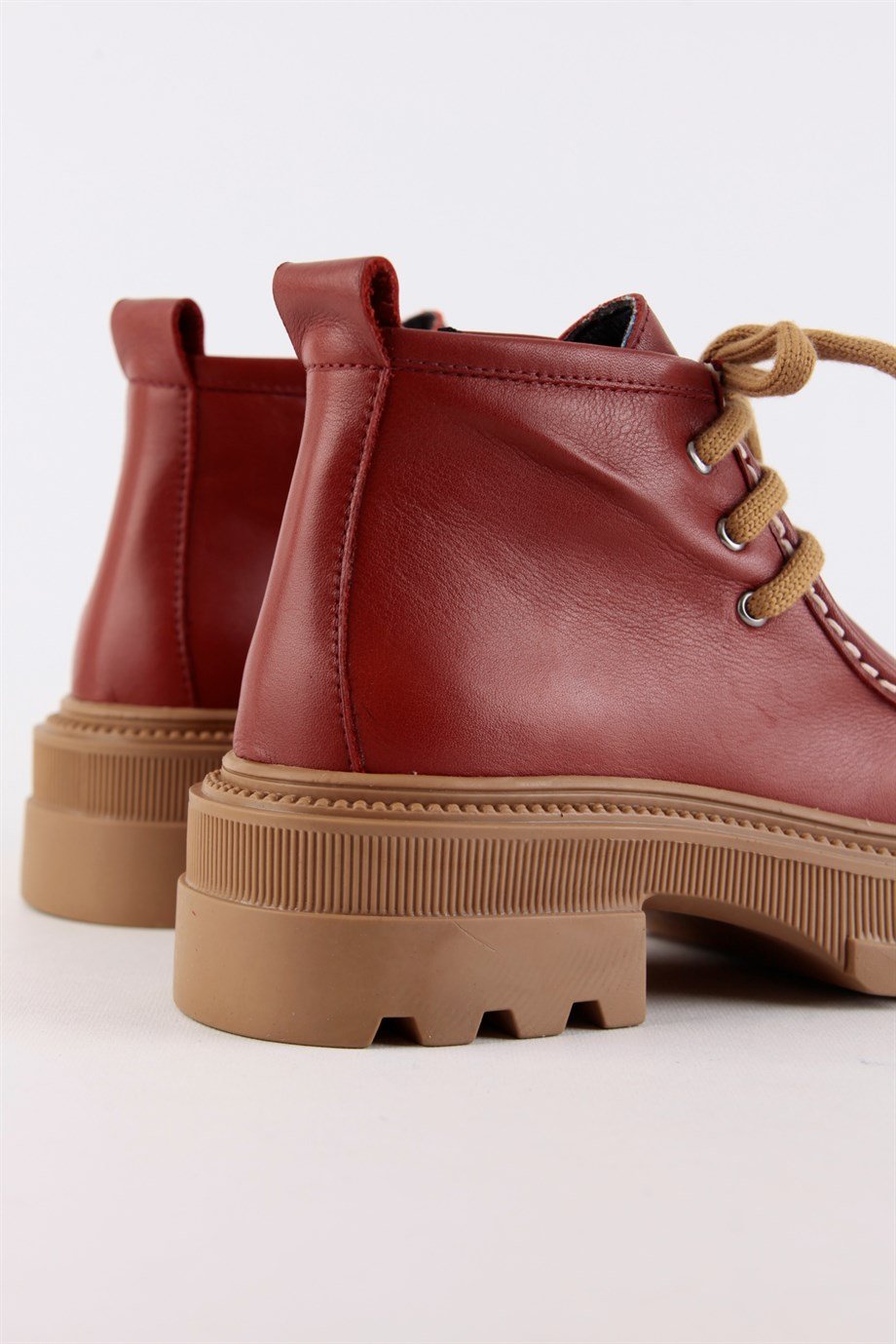 Gabriela Women's Burgundy Leather Boots