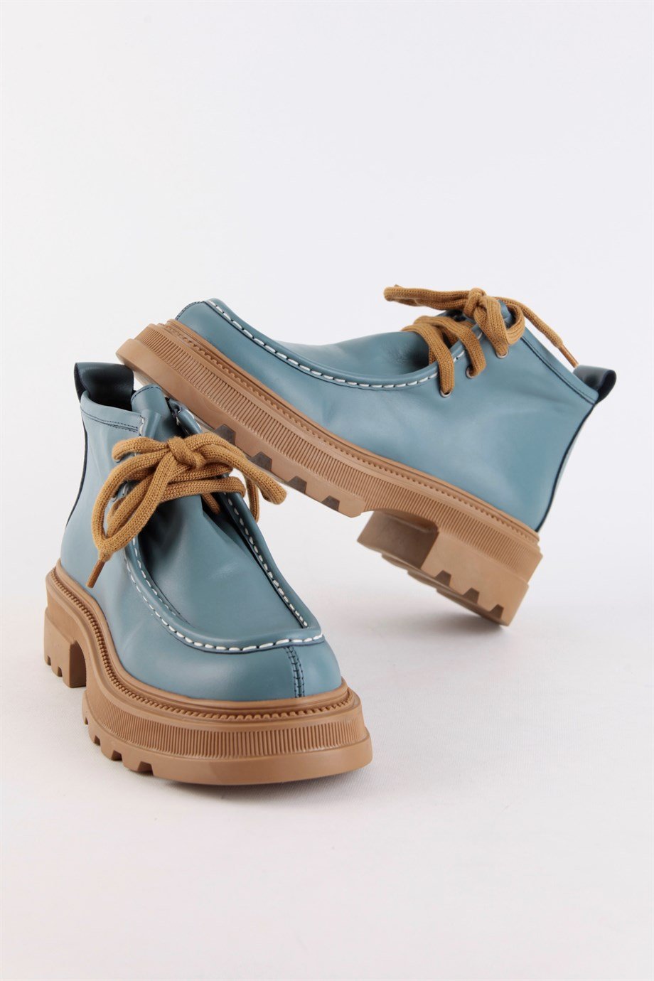 Gabriela Women's Blue Leather Boots