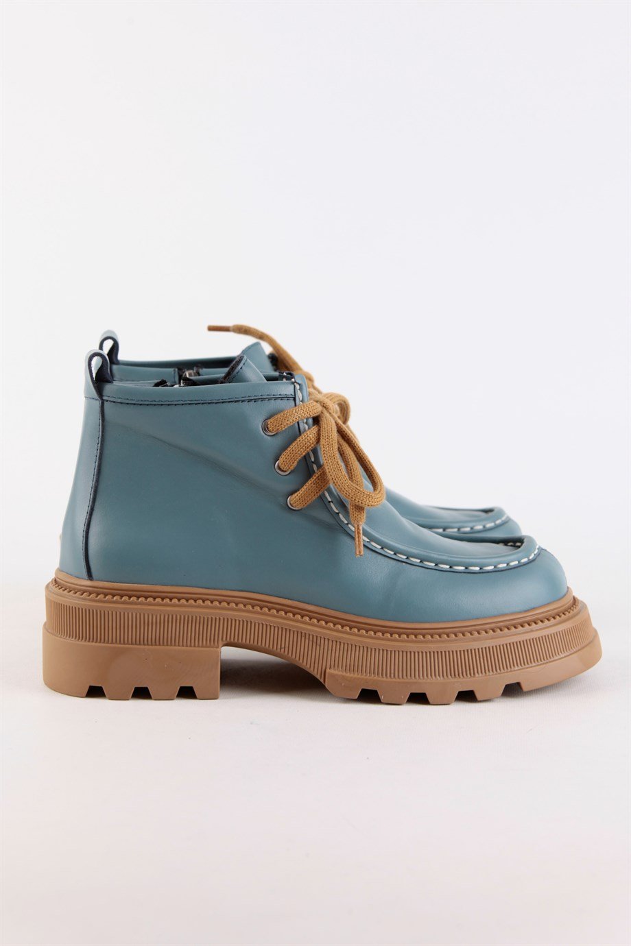 Gabriela Women's Blue Leather Boots