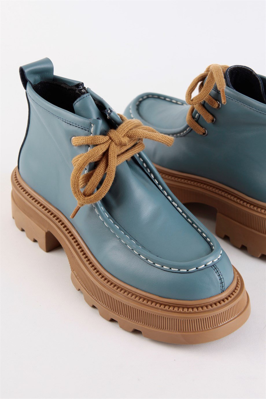 Gabriela Women's Blue Leather Boots