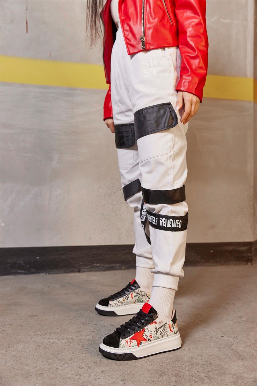 Goose Siyah Hakiki Süet Kadın Sneaker