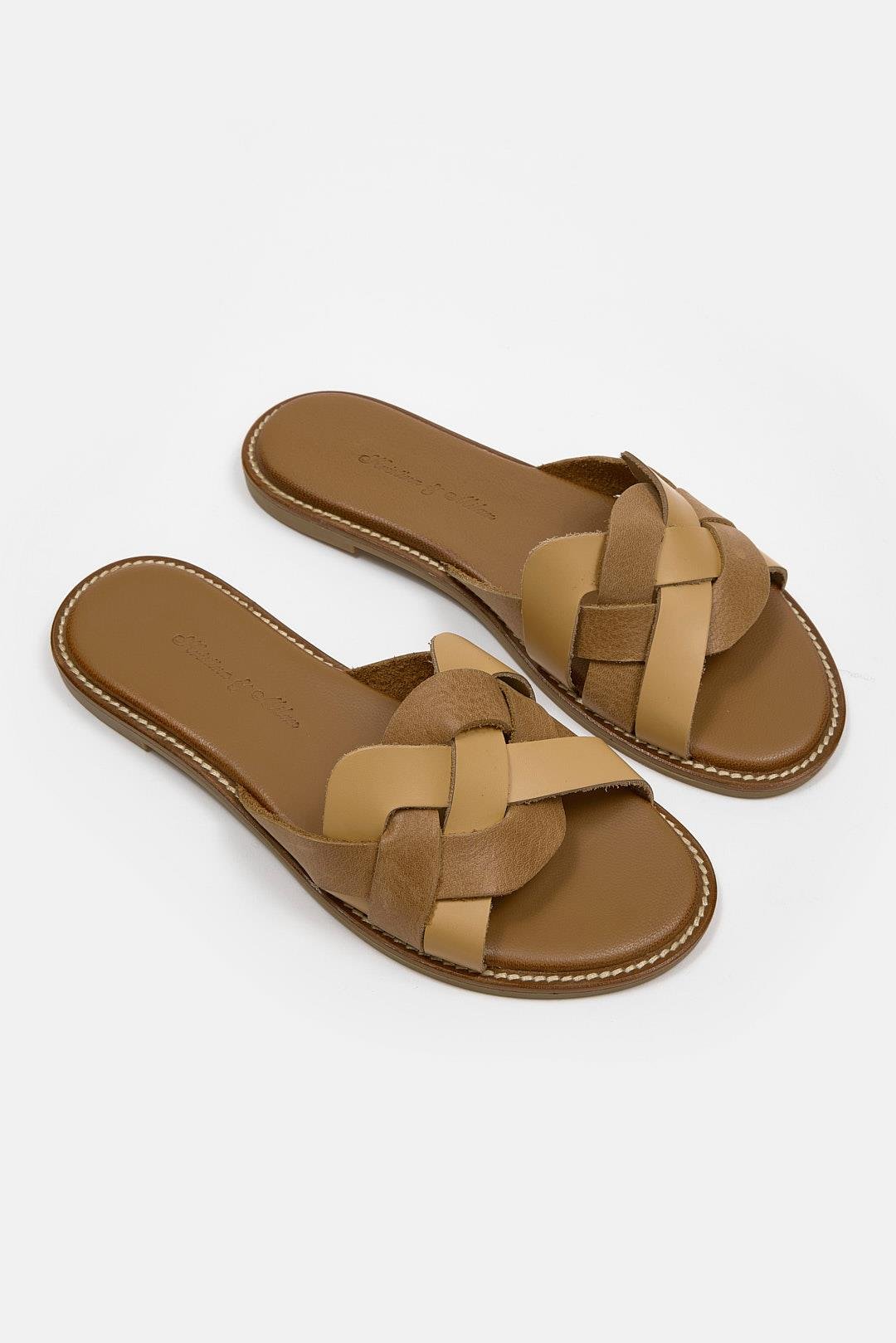  Hazel Женские тапочки из натуральной кожи 