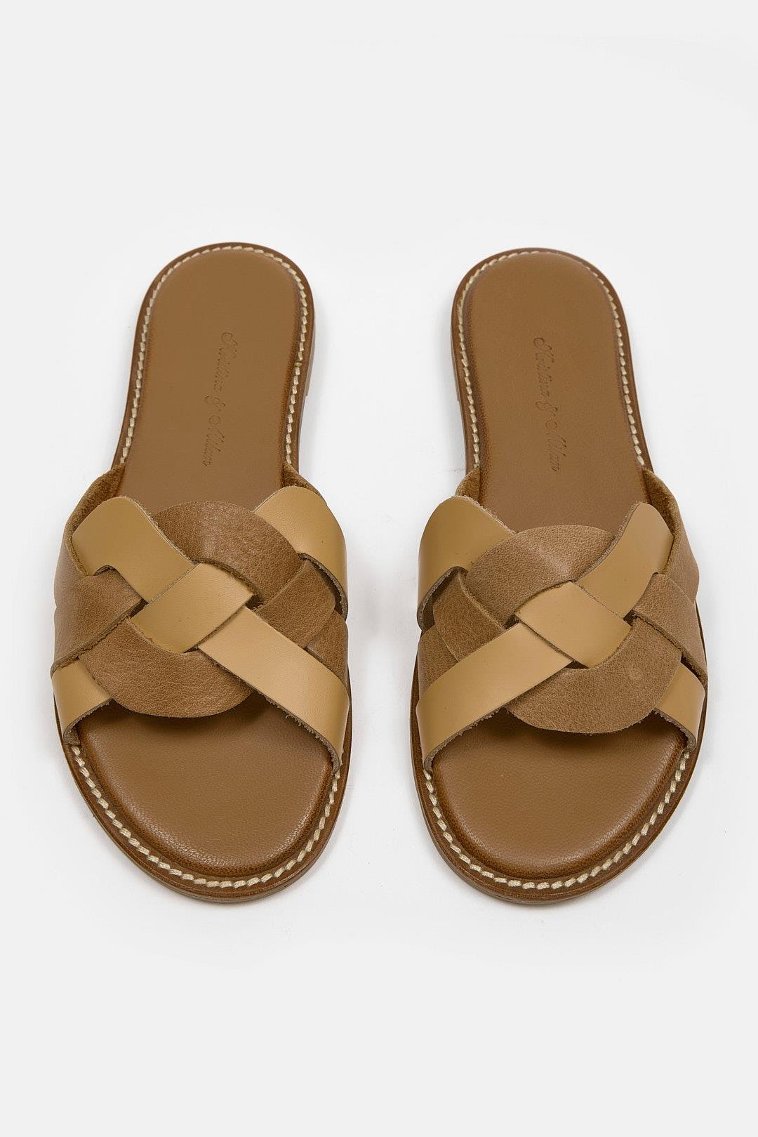  Hazel Женские тапочки из натуральной кожи 