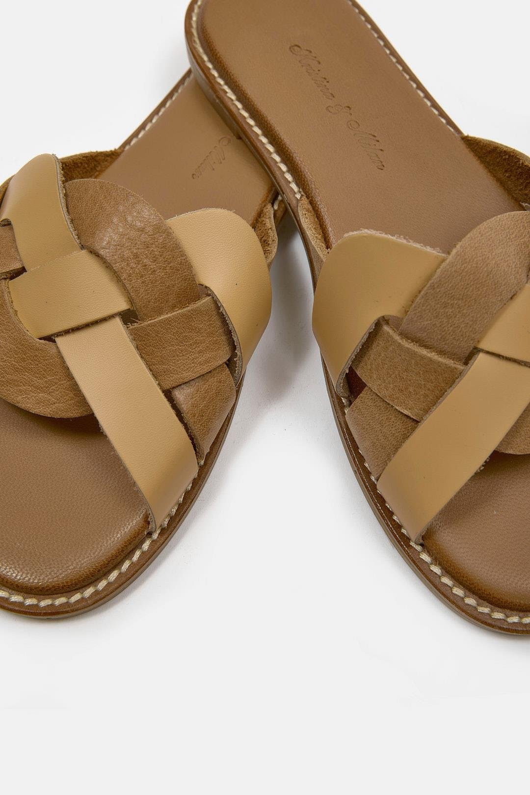  Hazel Женские тапочки из натуральной кожи 