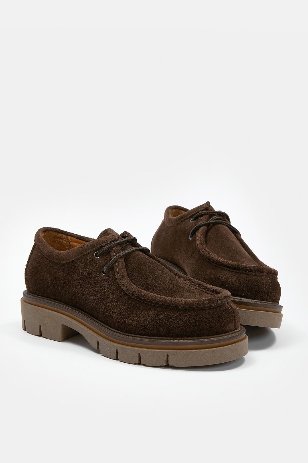 Isabella Acı Kahve Süet Hakiki Deri Kadın Loafer