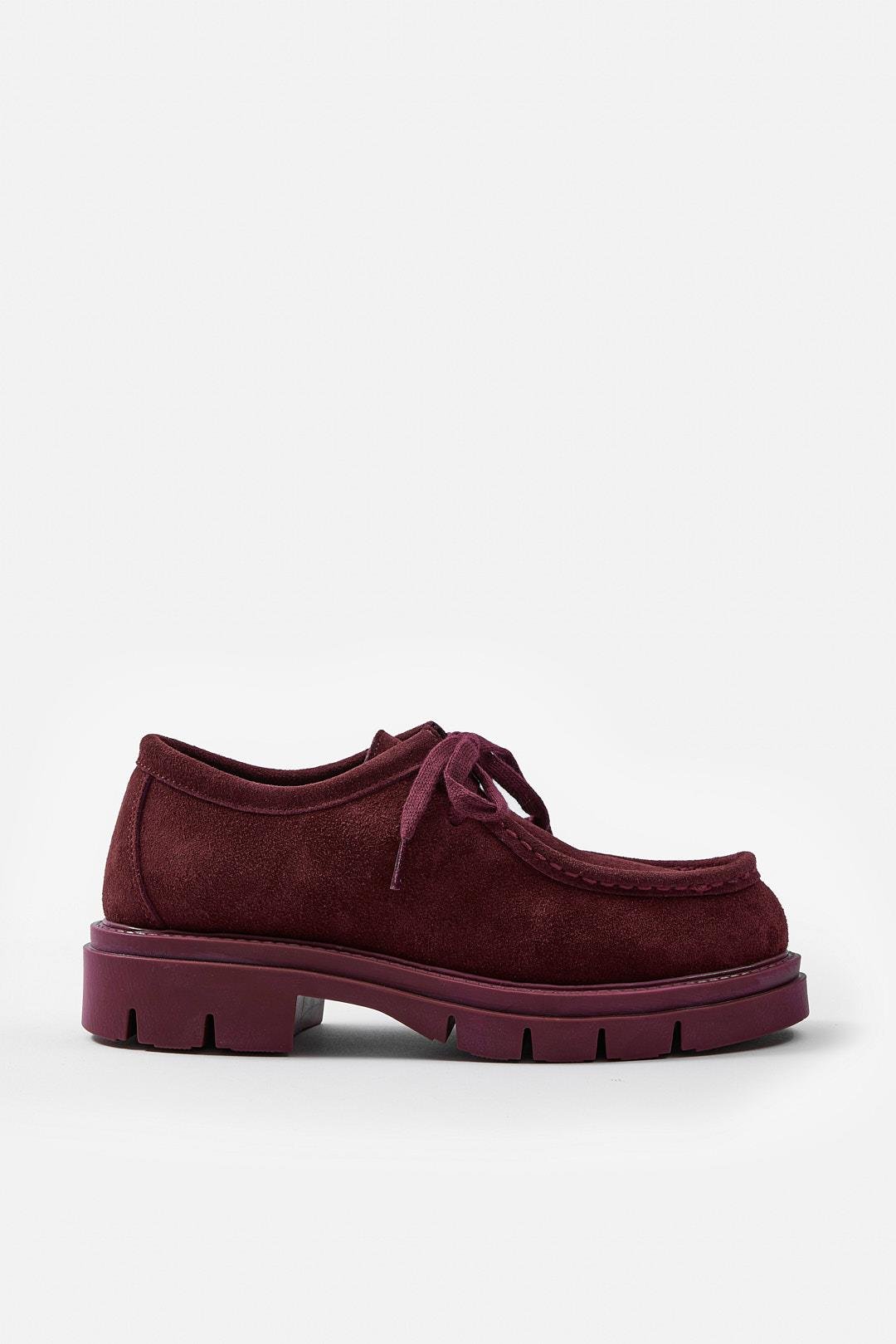 Isabella Burgundy Genuine Suede Women's Loafer 