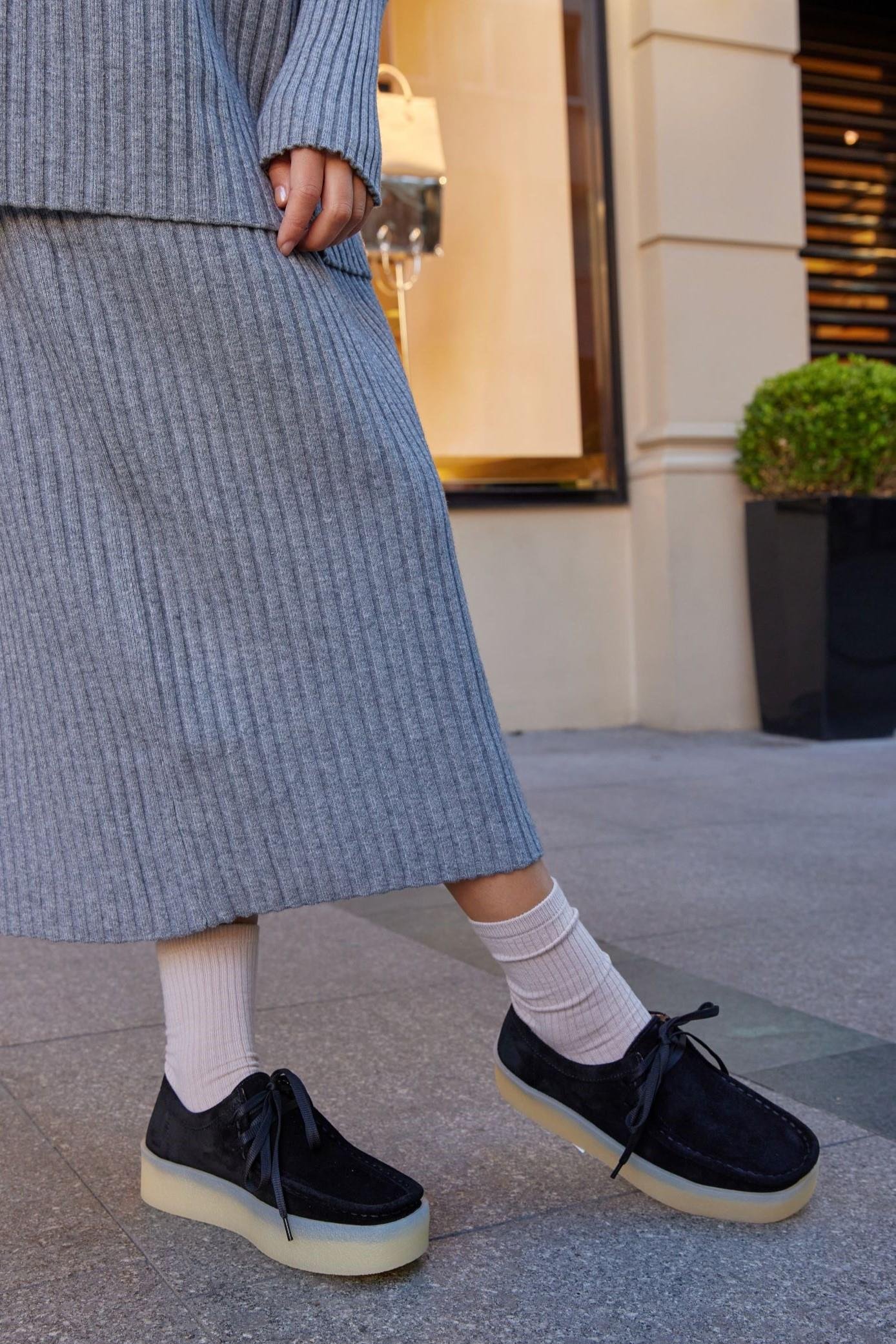 James Siyah Hakiki Deri Bağcıklı Kadın Ayakkabı