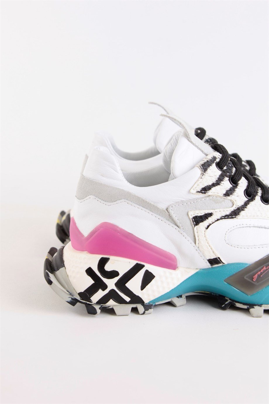 Janda Beyaz Hakiki Deri Kadın Sneakers