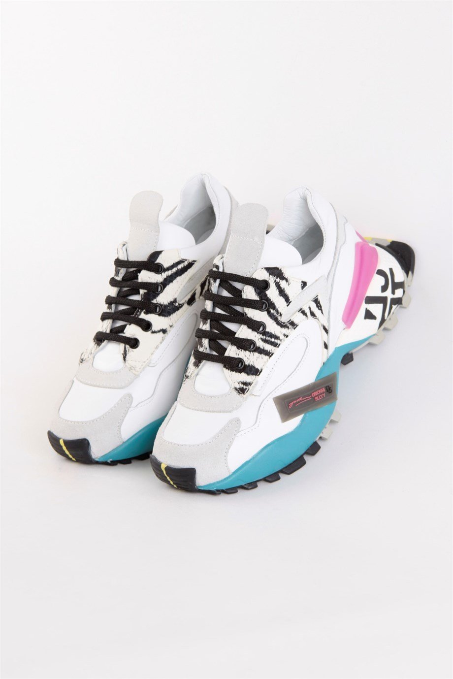 Janda Beyaz Hakiki Deri Kadın Sneakers