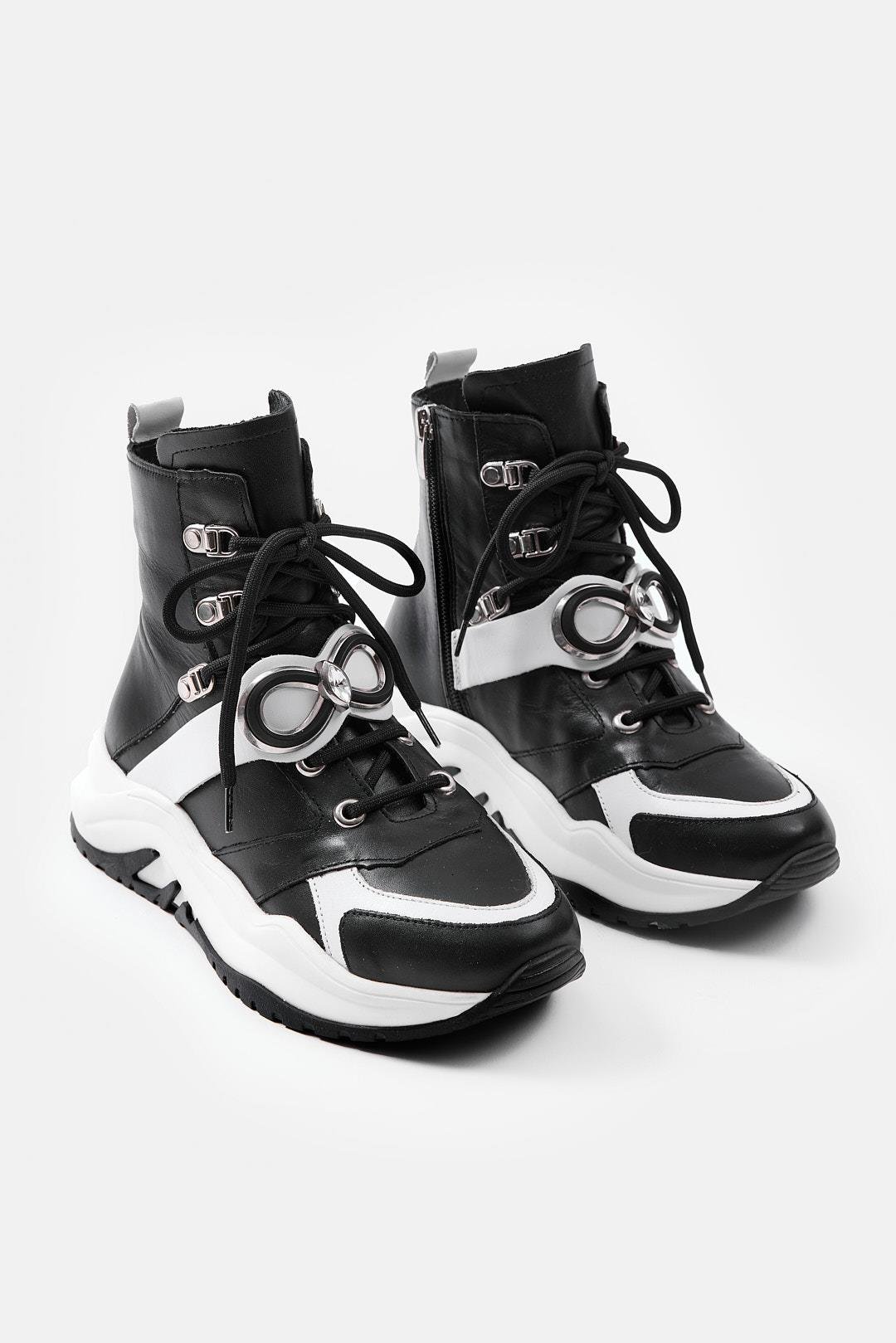 Jane Siyah Hakiki Deri Kadın Bot