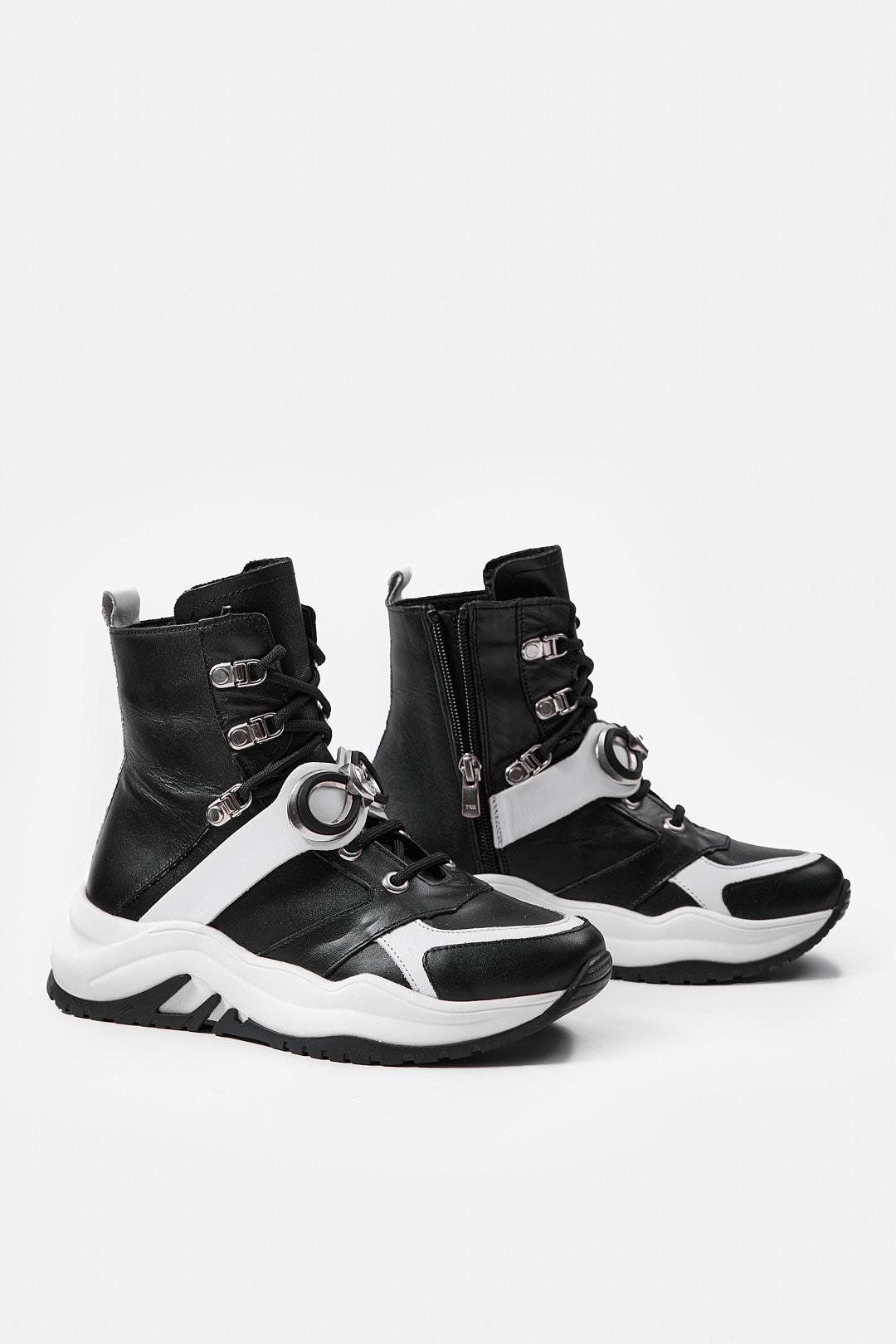 Jane Siyah Hakiki Deri Kadın Bot