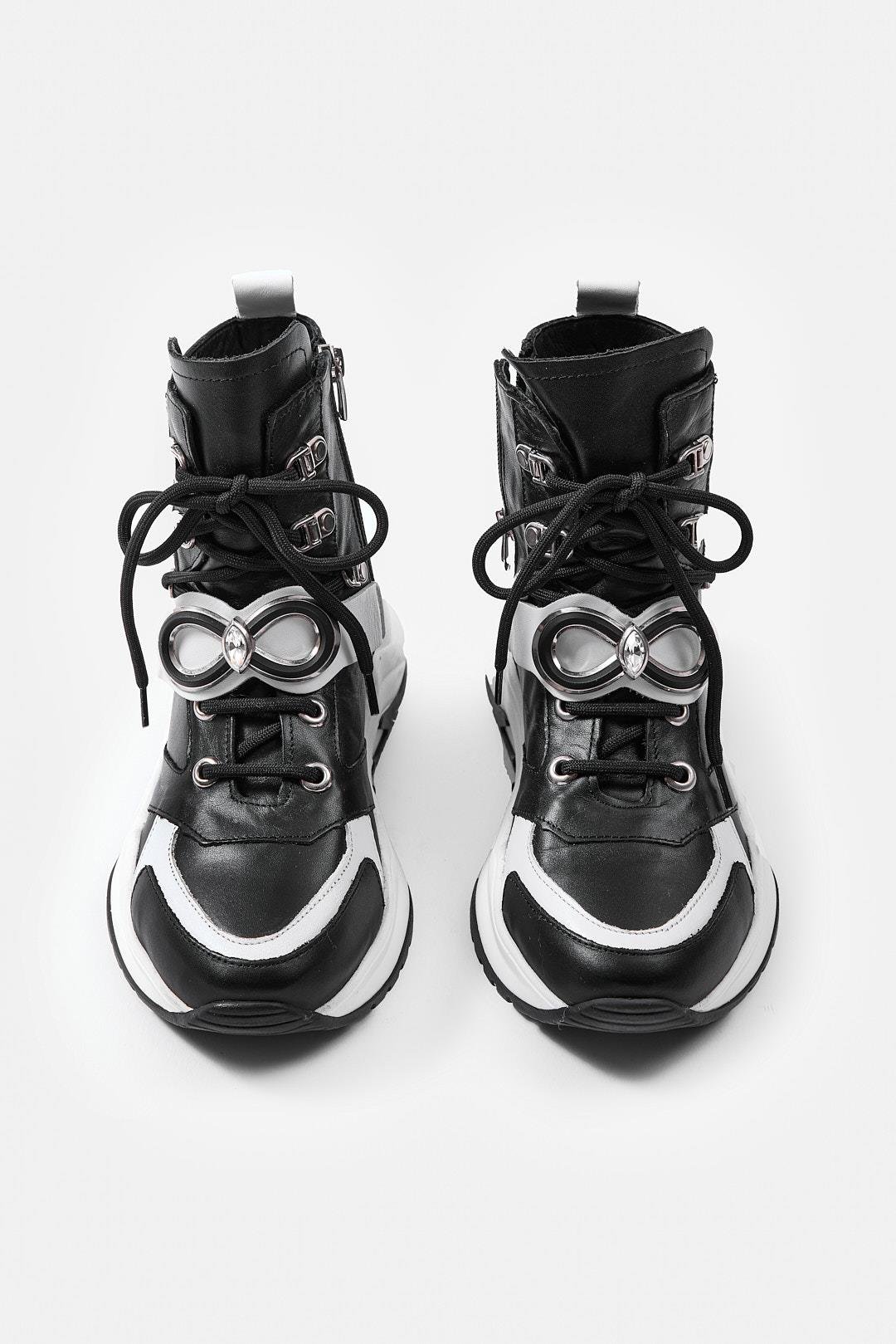 Jane Siyah Hakiki Deri Kadın Bot