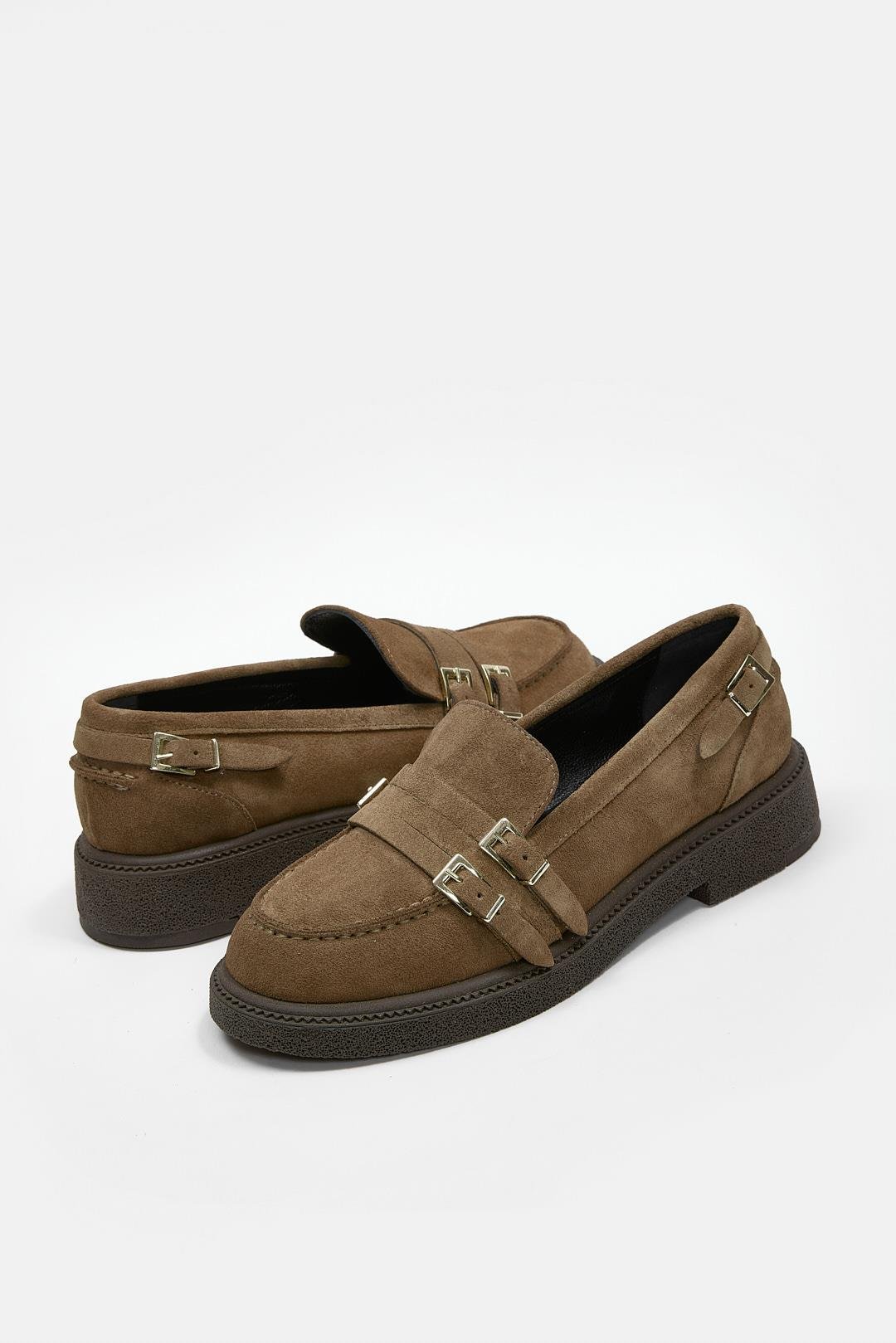 Jayla Taba Süet Hakiki Deri Kadın Loafer