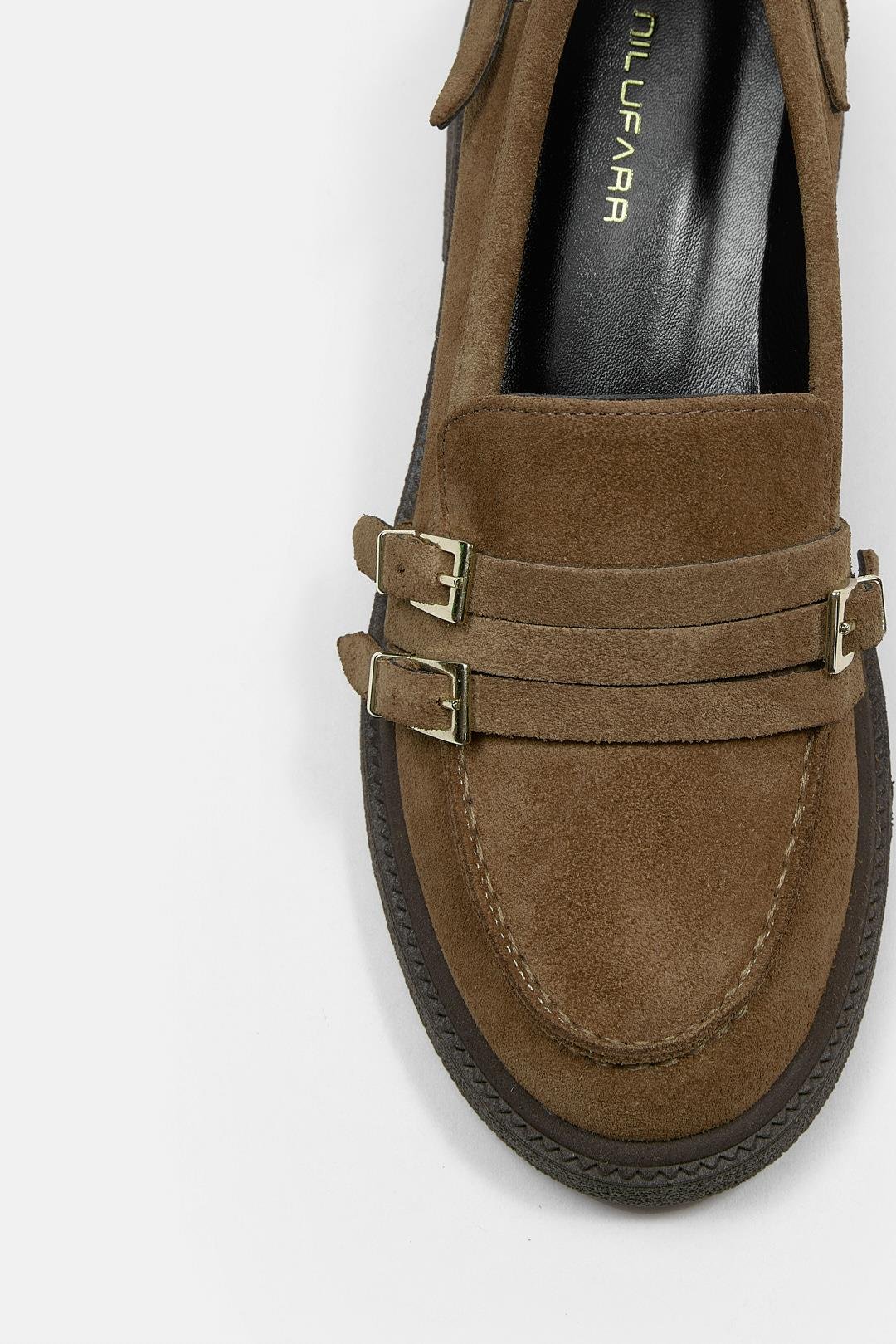 Jayla Taba Süet Hakiki Deri Kadın Loafer
