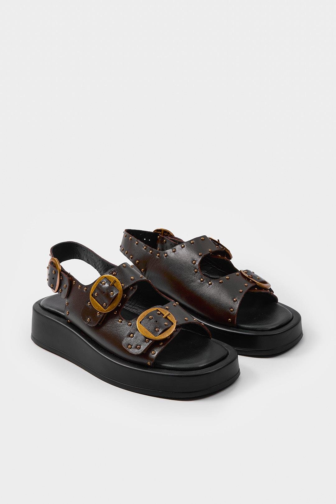 Jodie Brown Genuine Leather Women's Sandals