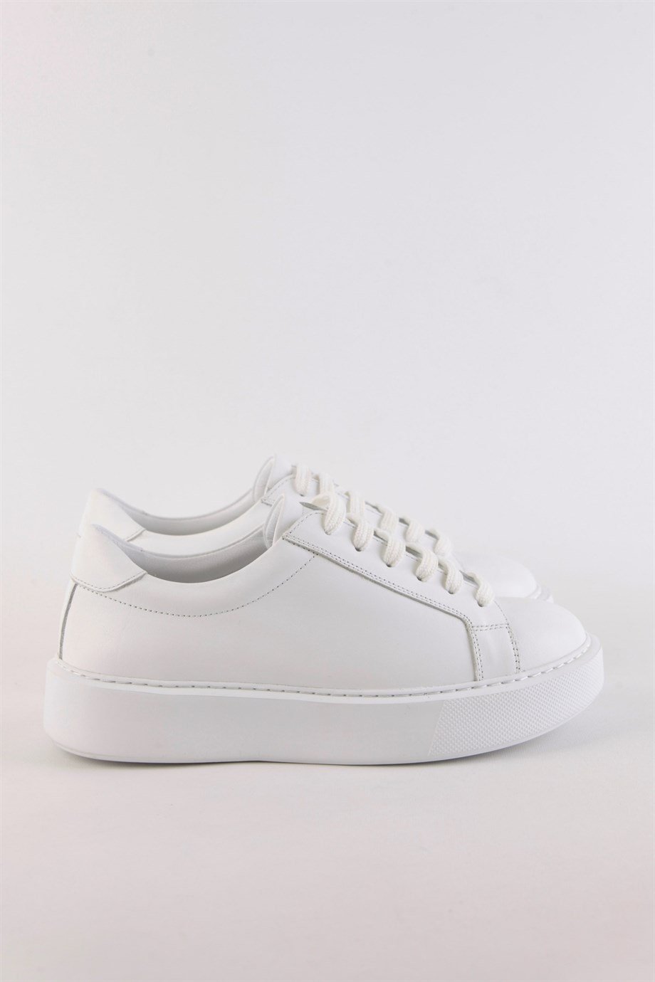 Julia Beyaz Hakiki Deri Kadın Sneaker