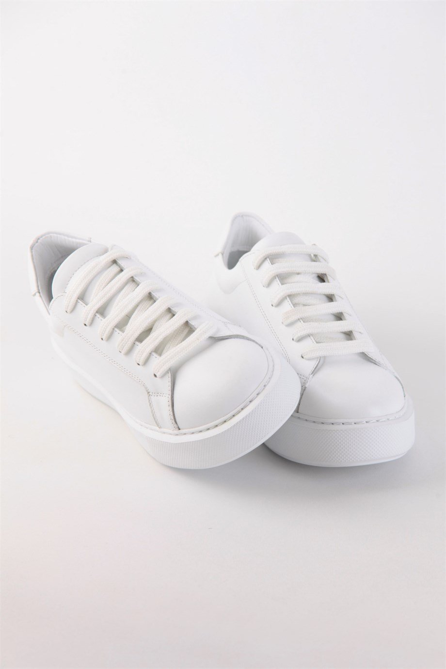 Julia Beyaz Hakiki Deri Kadın Sneaker