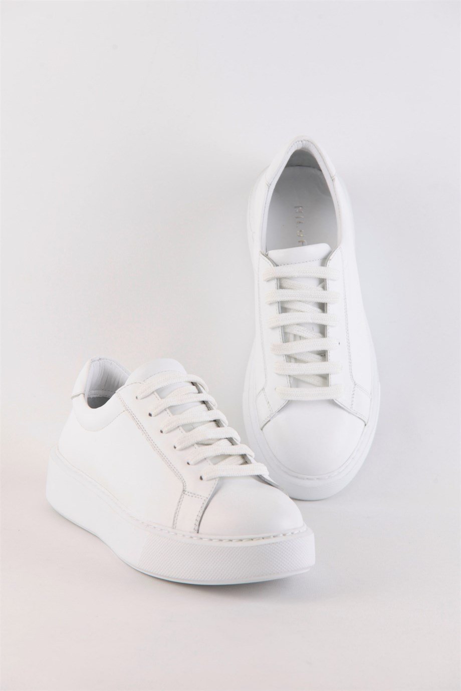 Julia Beyaz Hakiki Deri Kadın Sneaker