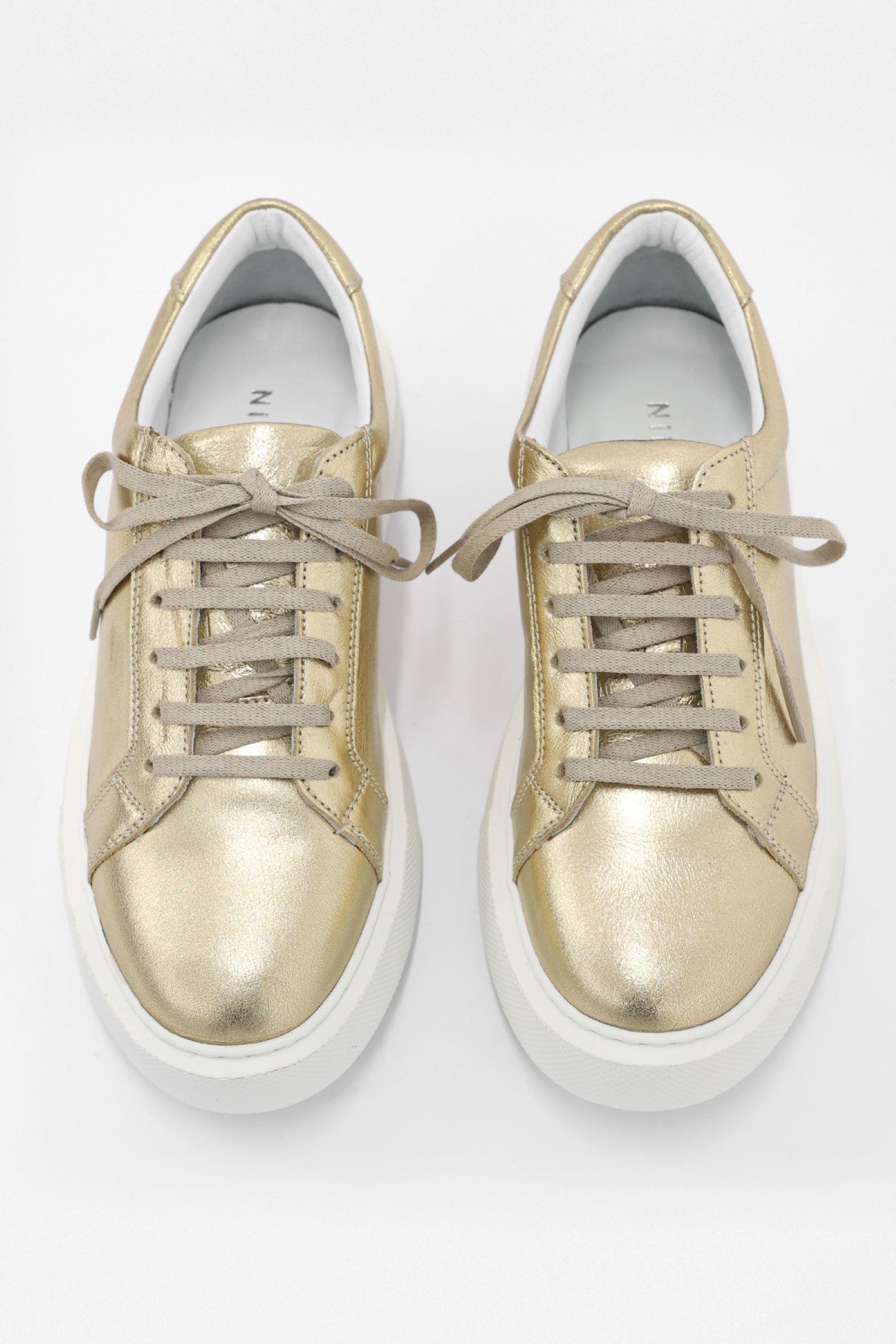 Julia Gold Hakiki Deri Kadın Sneaker