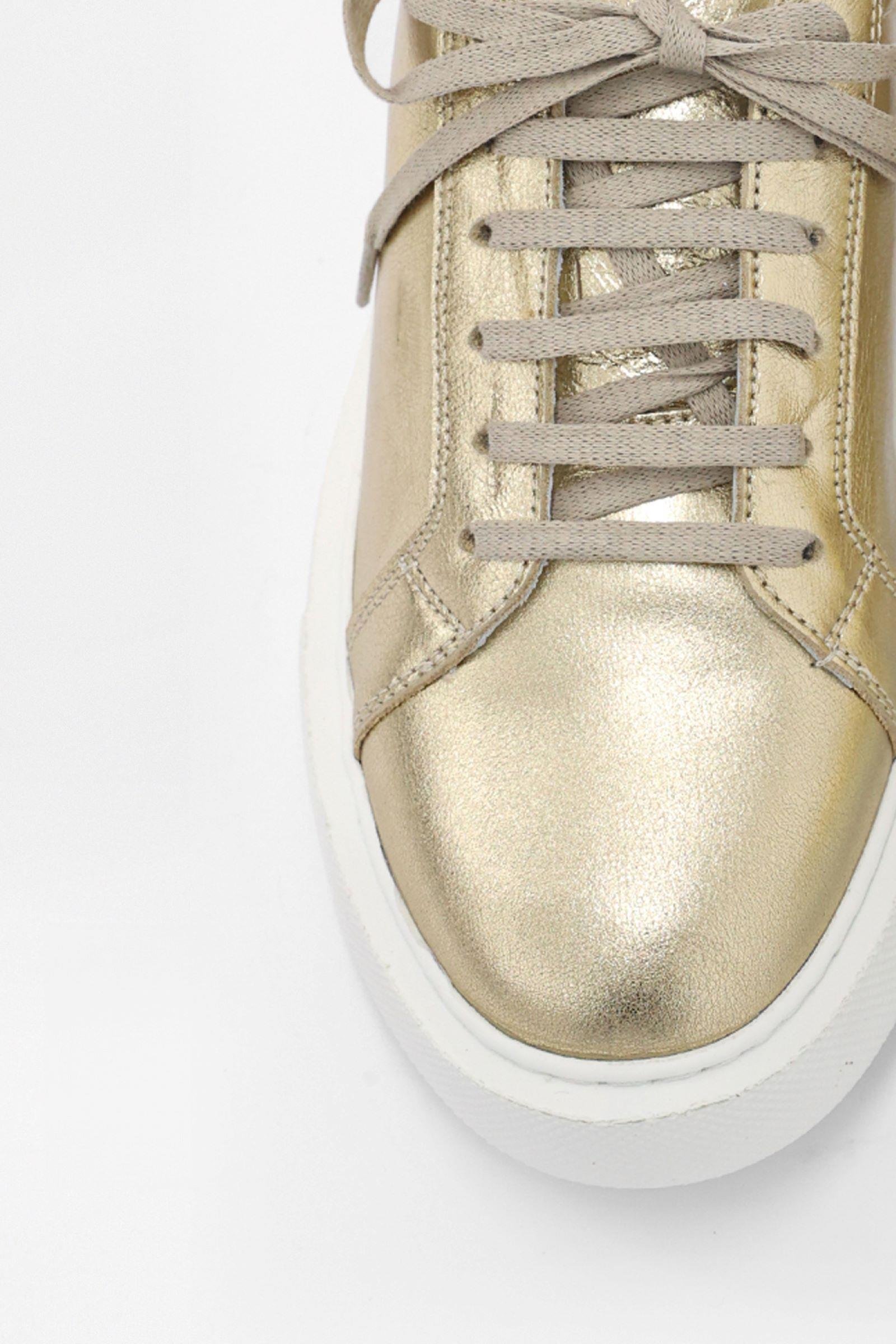 Julia Gold Hakiki Deri Kadın Sneaker