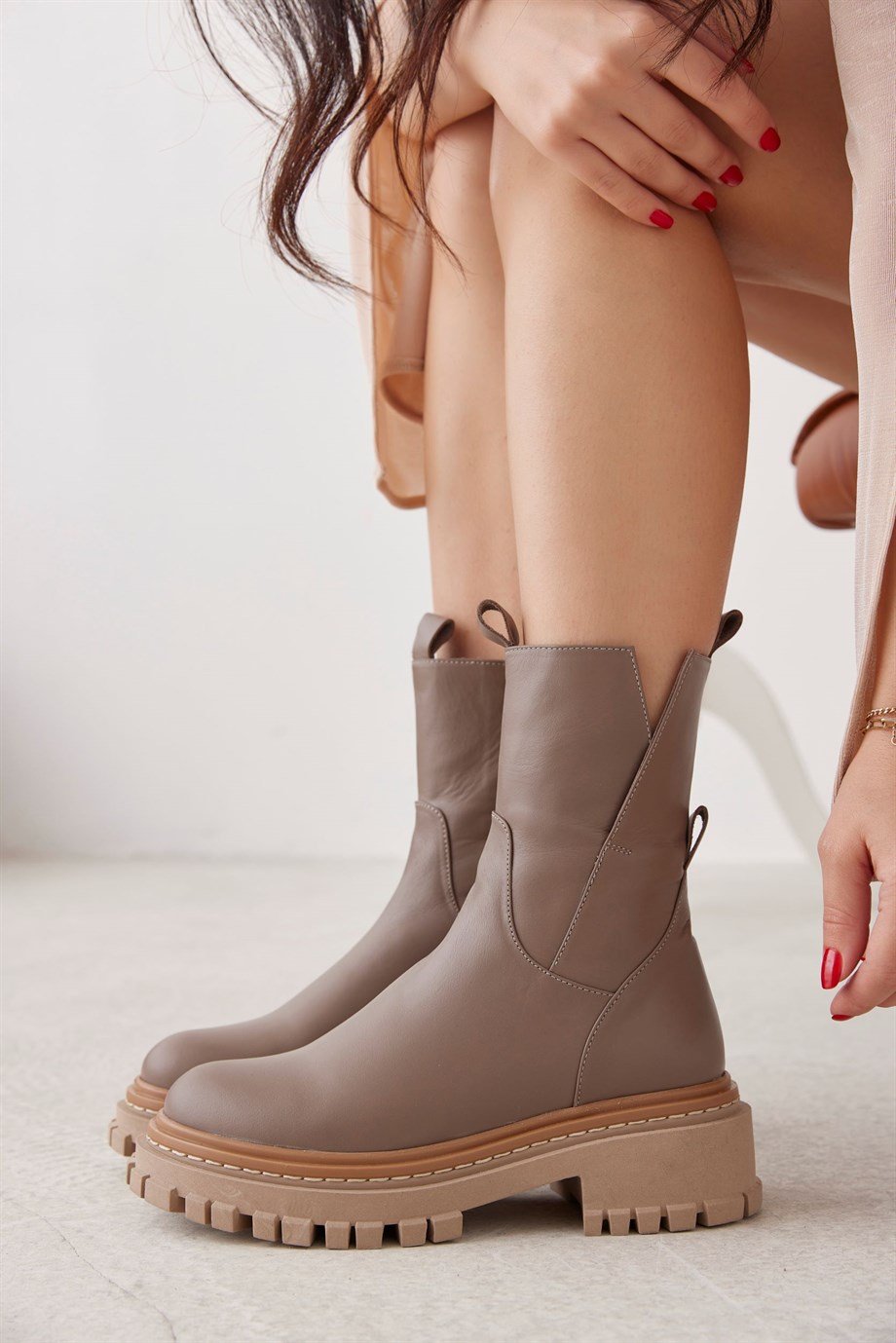 Kalita Vizon Hakiki Deri Kadın Bot