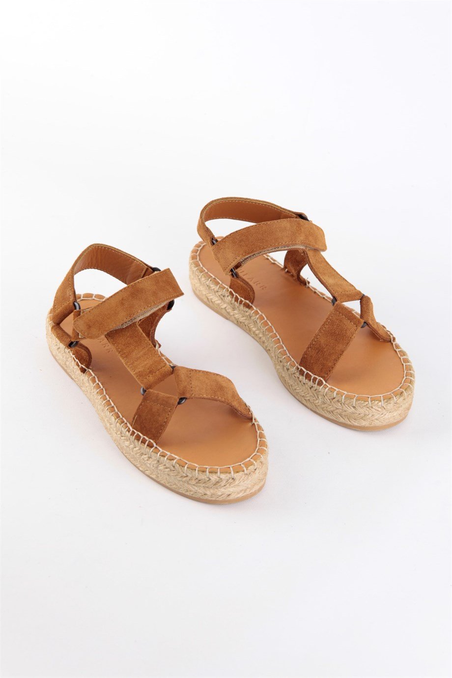 Kelly Tobacco Suede Women's Espadrilles Sandals