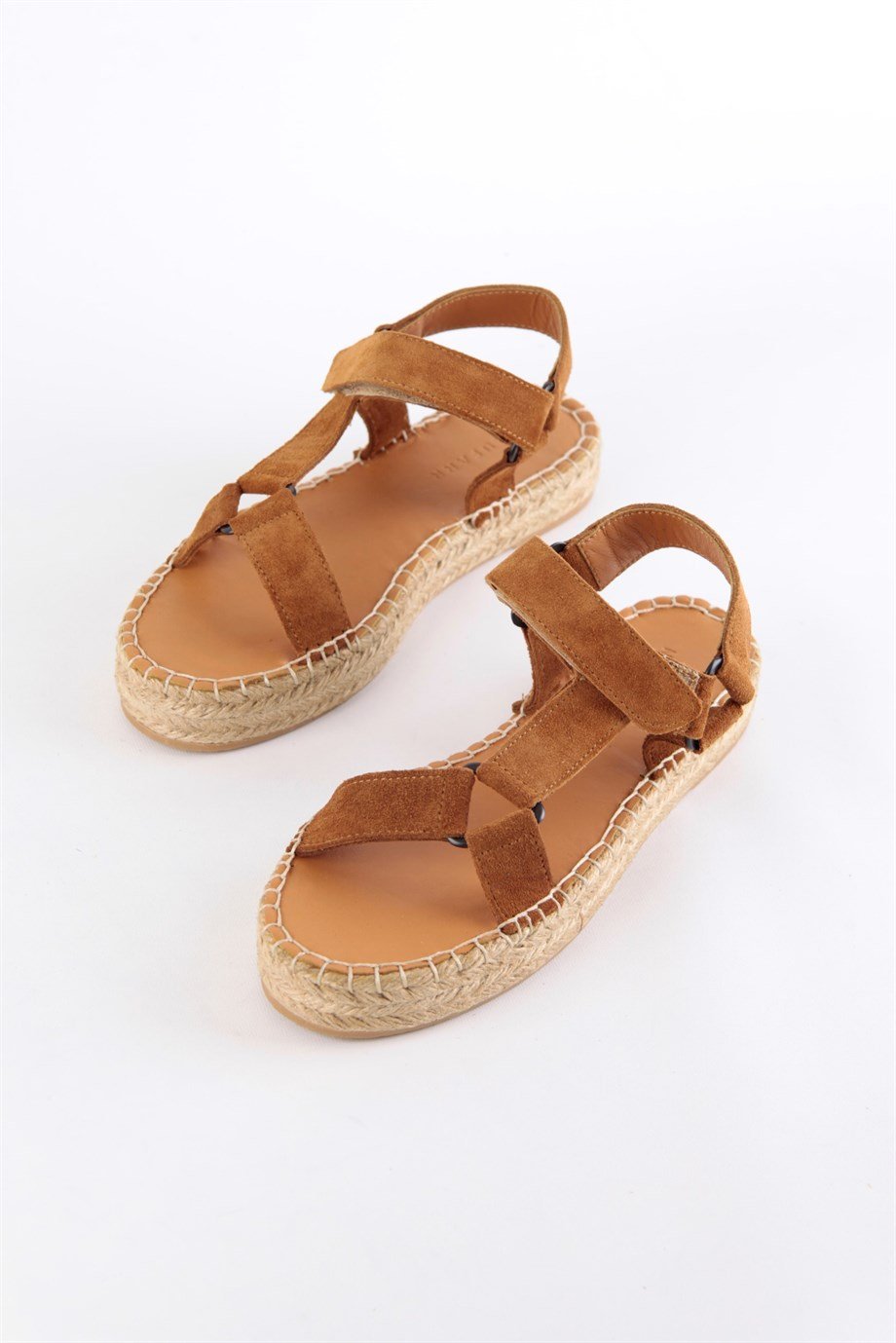 Kelly Tobacco Suede Women's Espadrilles Sandals