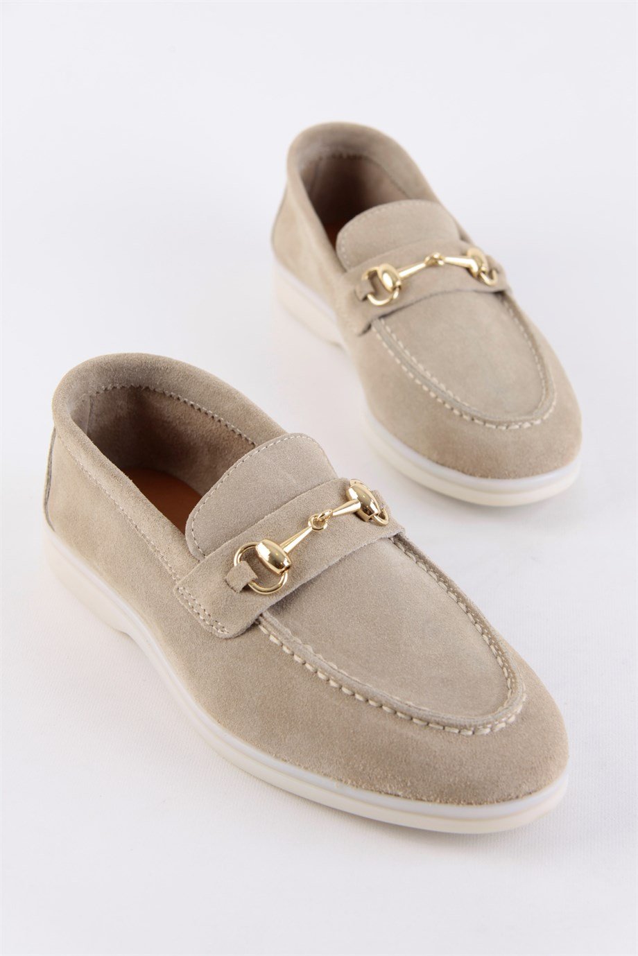 Laura Bisküvi Hakiki Süet Kadın Casual Ayakkabı