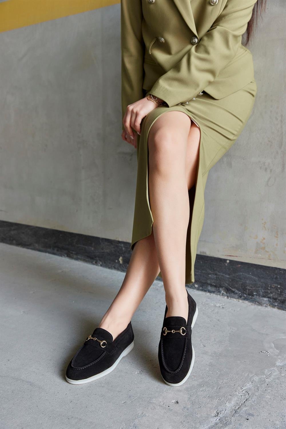 Лаура Черная Женская Повседневная Обувь из Натуральной Замши