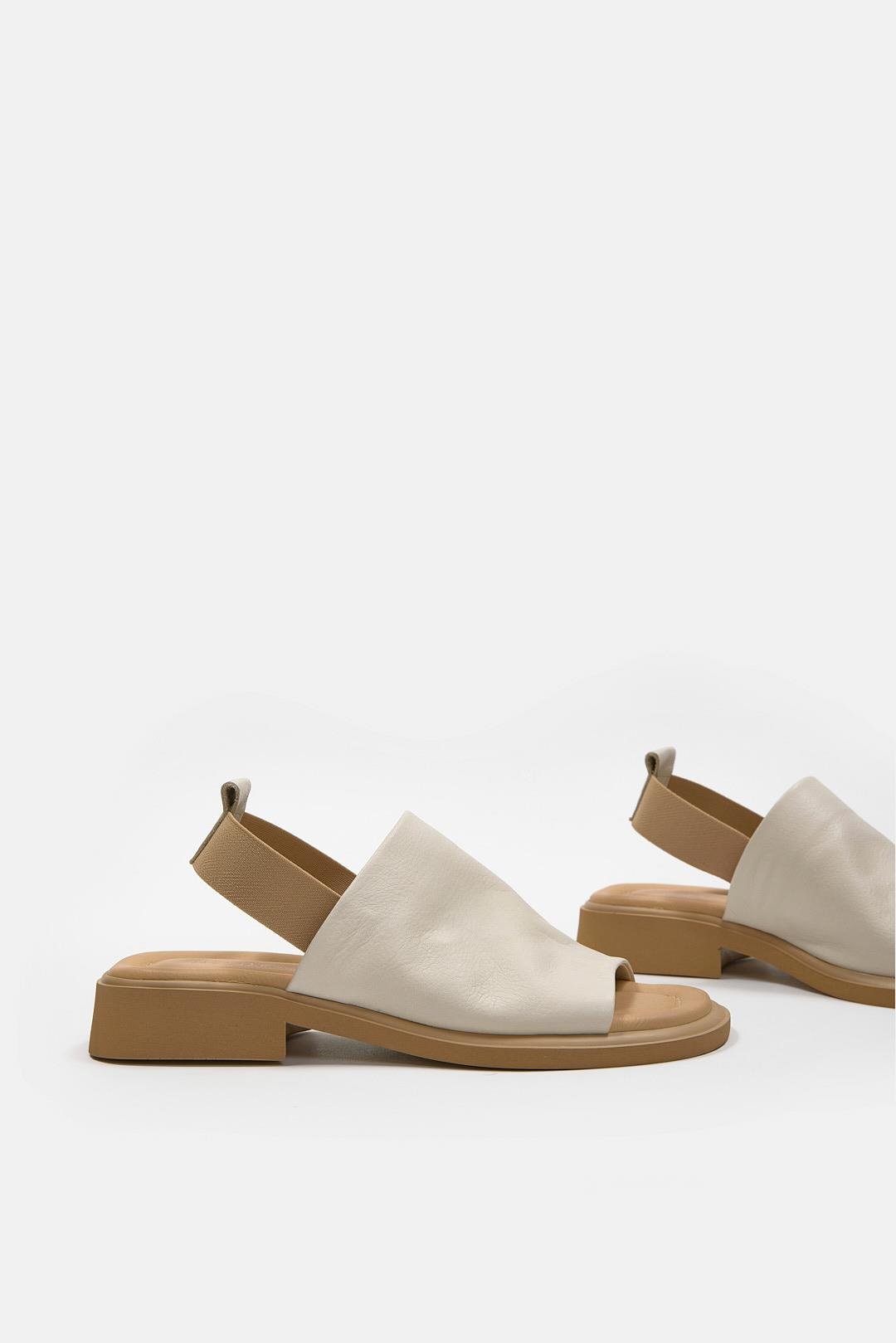 Leslie Bej Hakiki Deri Kadın Sandalet