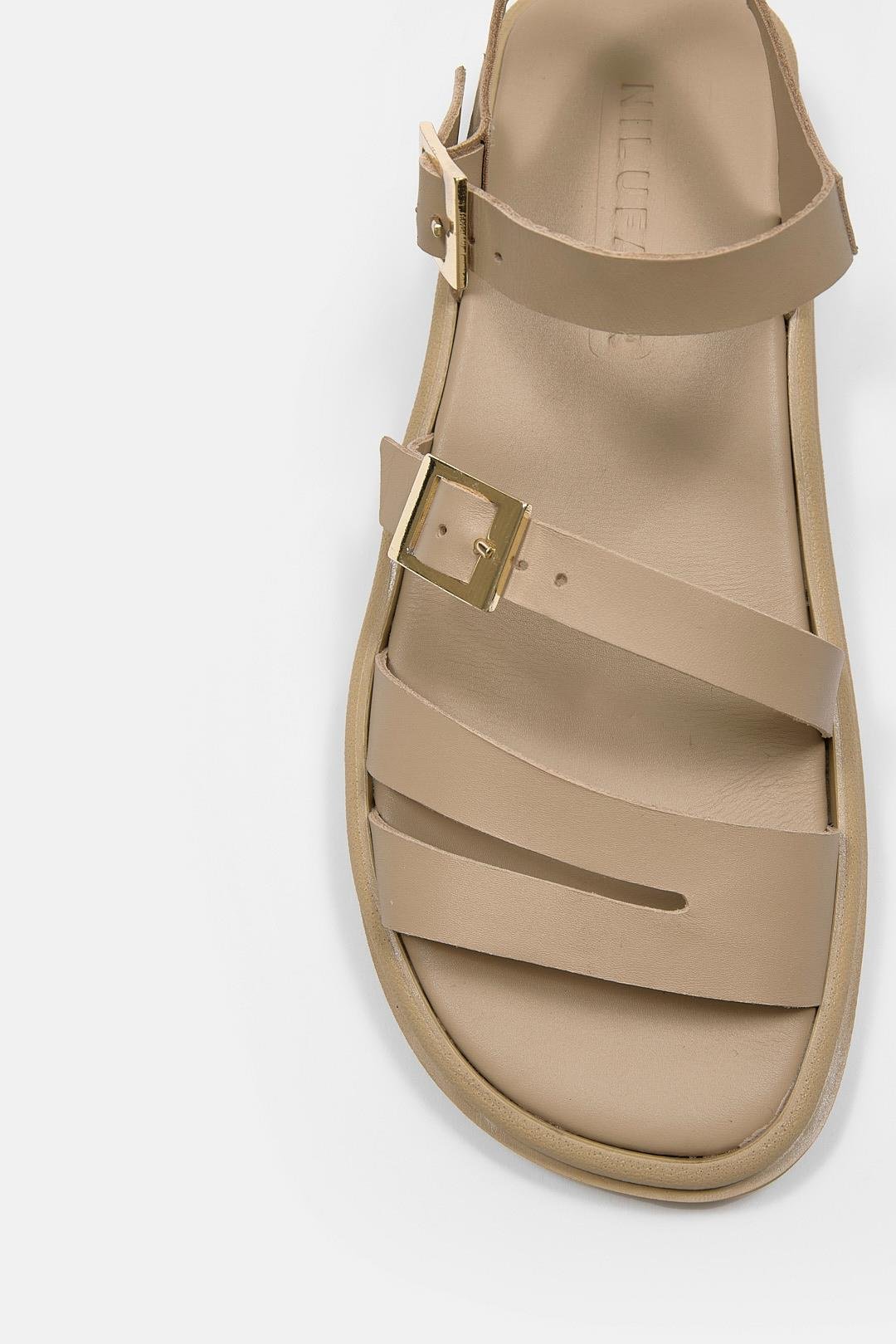 Licina Nude Hakiki Deri Kadın Sandalet