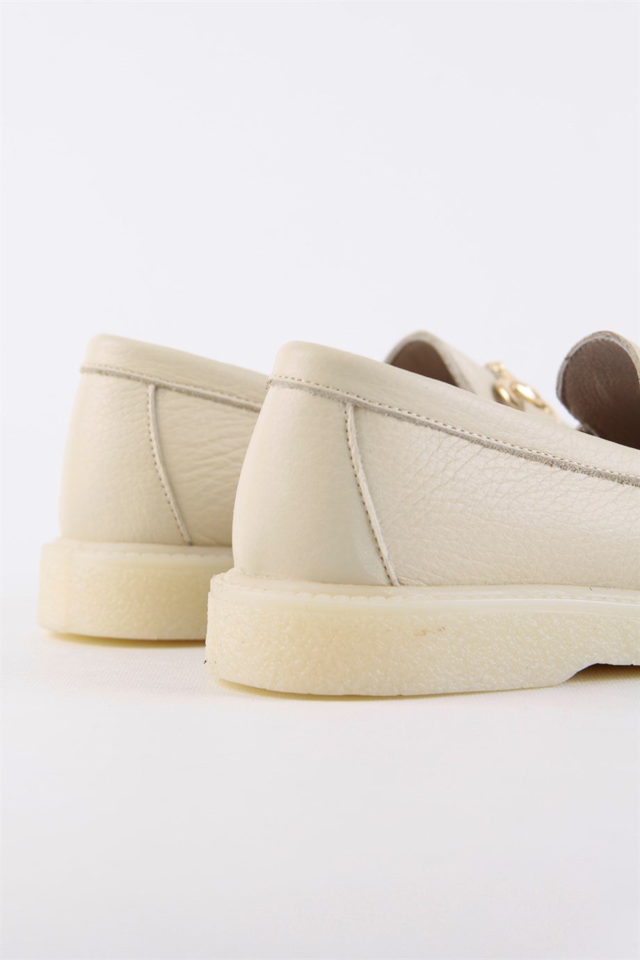 Lior Bej Floter Hakiki Deri Kadın Loafer