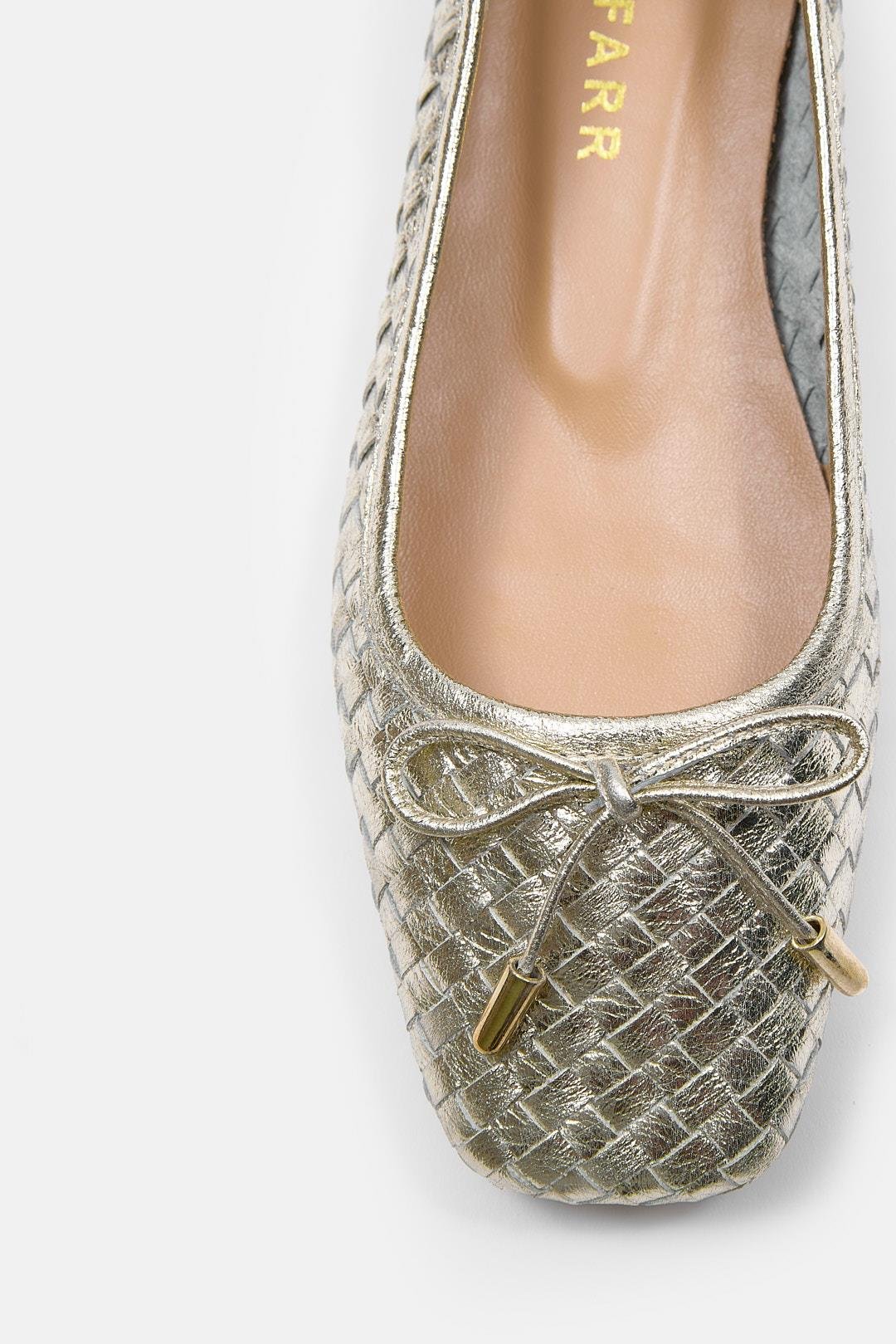 Lisandro Gold Hakiki Deri Kadın Babet