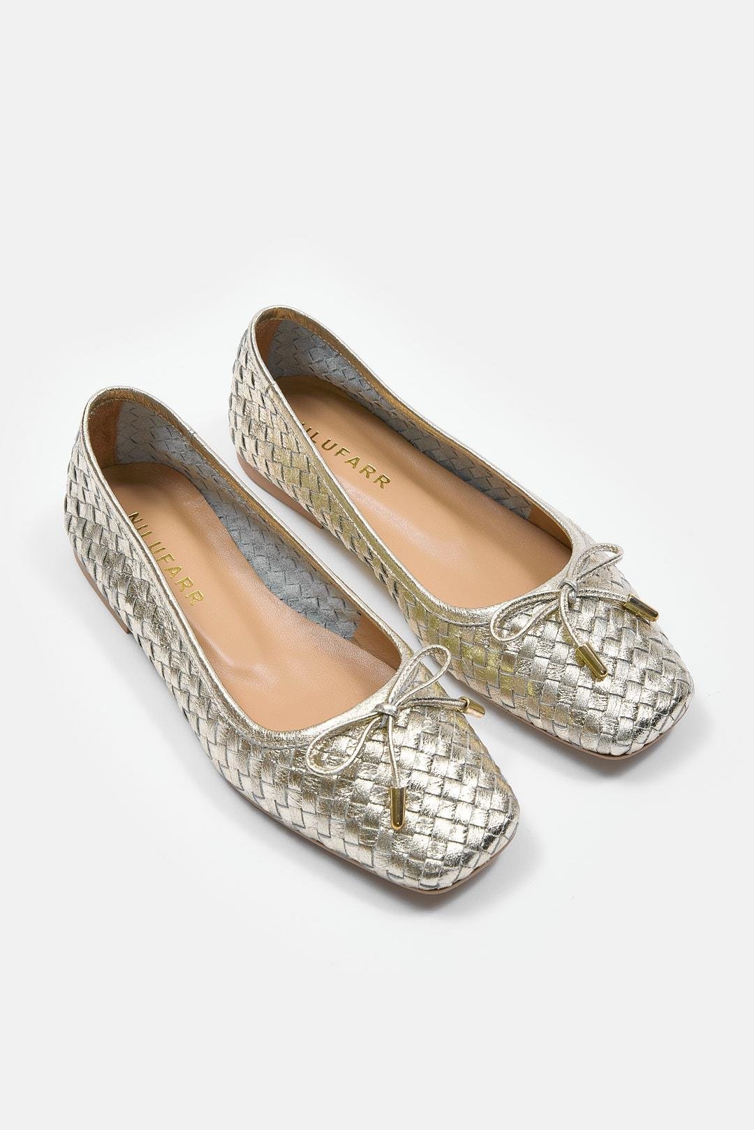 Lisandro Gold Hakiki Deri Kadın Babet