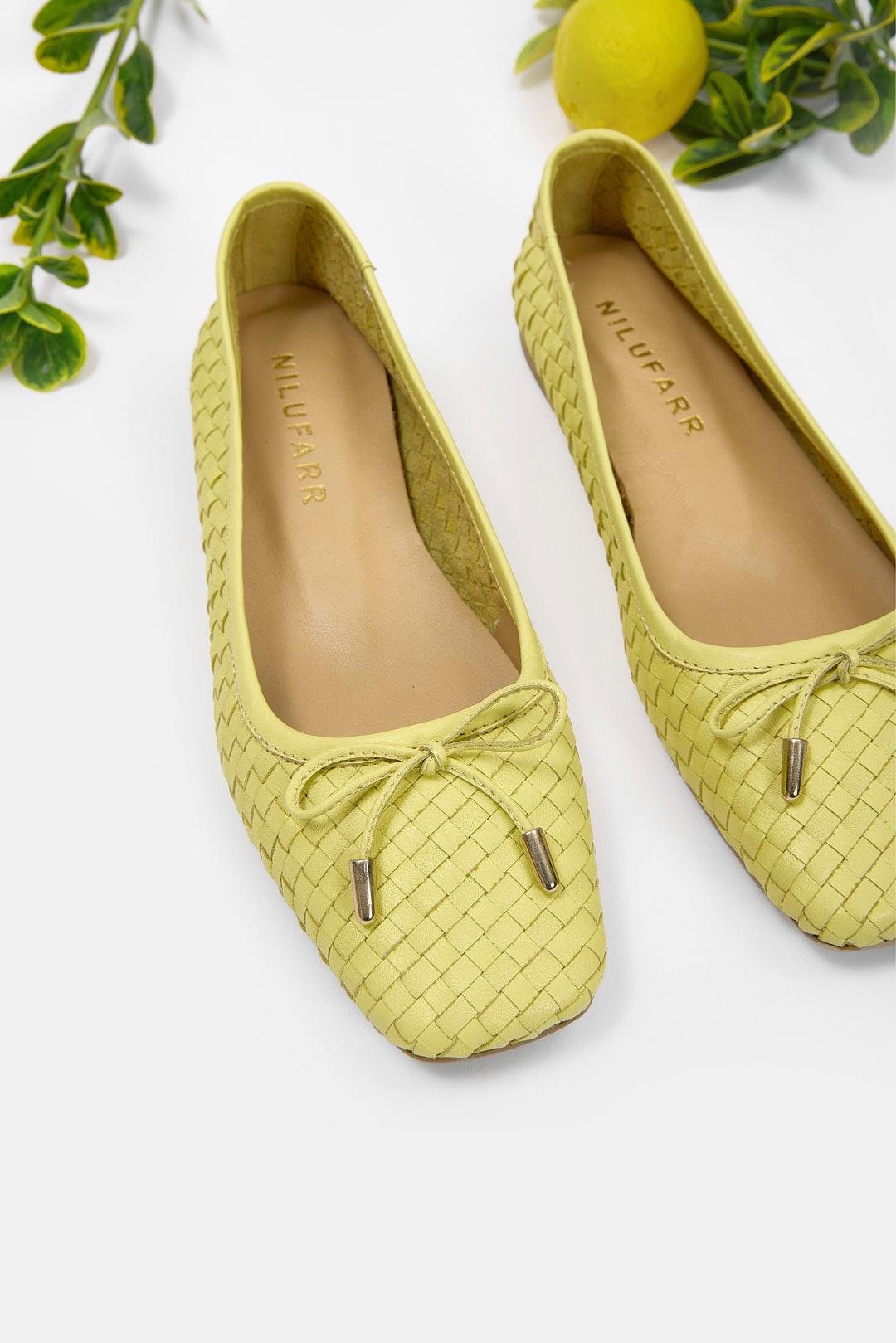 Lisandro Sarı Hakiki Deri Kadın Babet