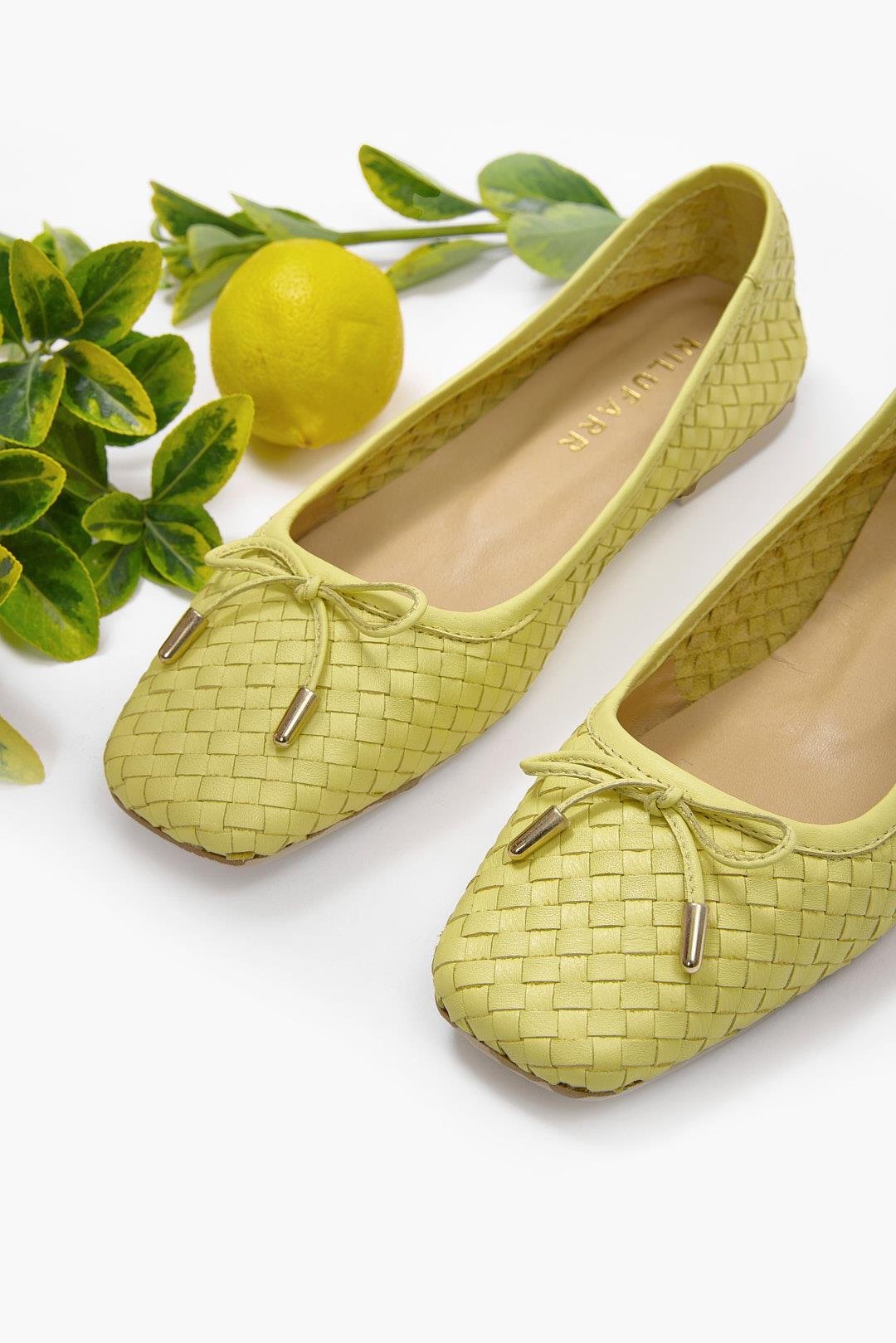 Lisandro Sarı Hakiki Deri Kadın Babet