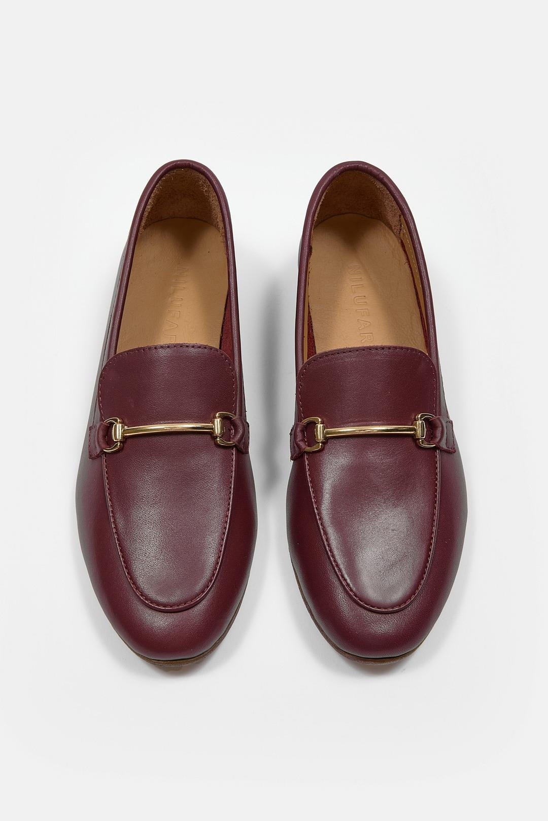 Livia Bordo Hakiki Deri Kadın Loafer