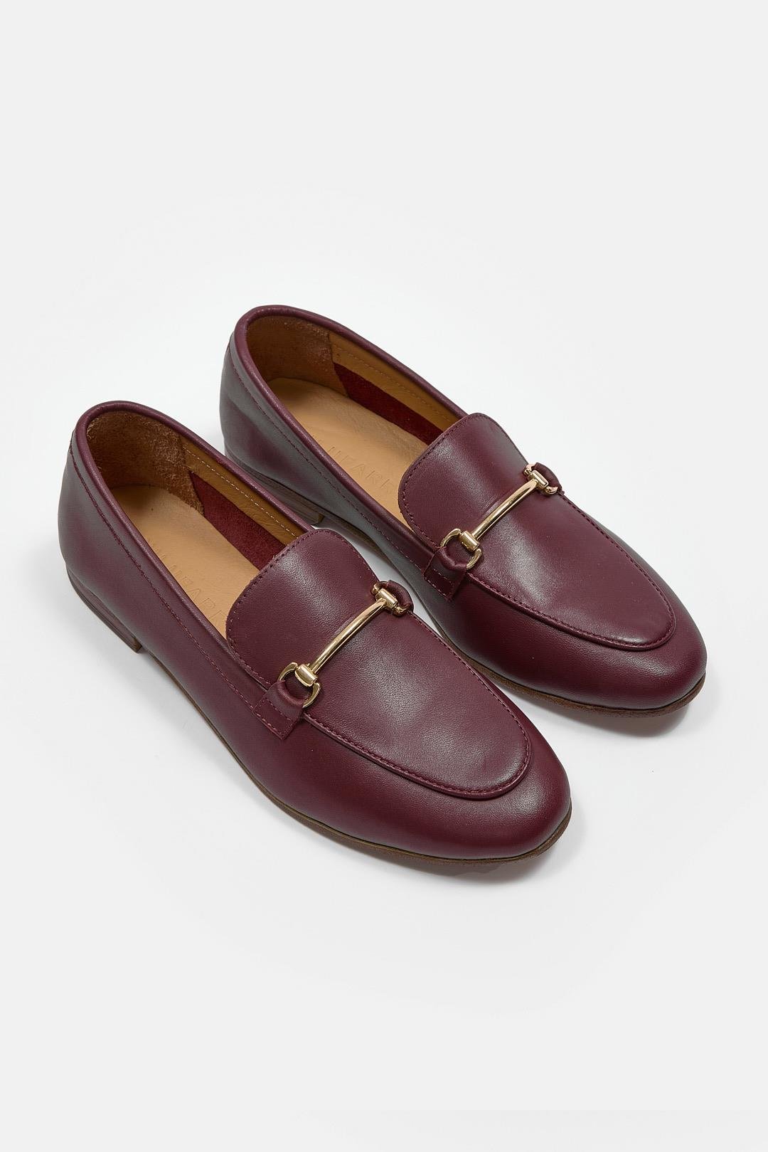 Livia Bordo Hakiki Deri Kadın Loafer