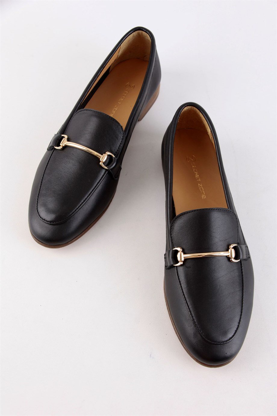 Livia Siyah Hakiki Deri Kadın Loafer