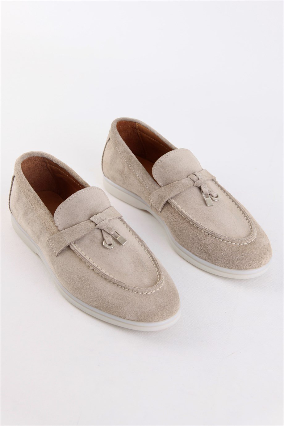 Lou Women's Beige Suede Casual Shoes