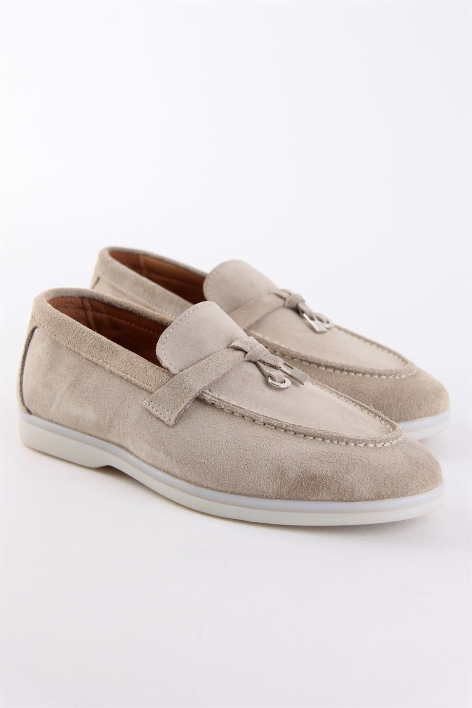 Lou Women's Beige Suede Casual Shoes