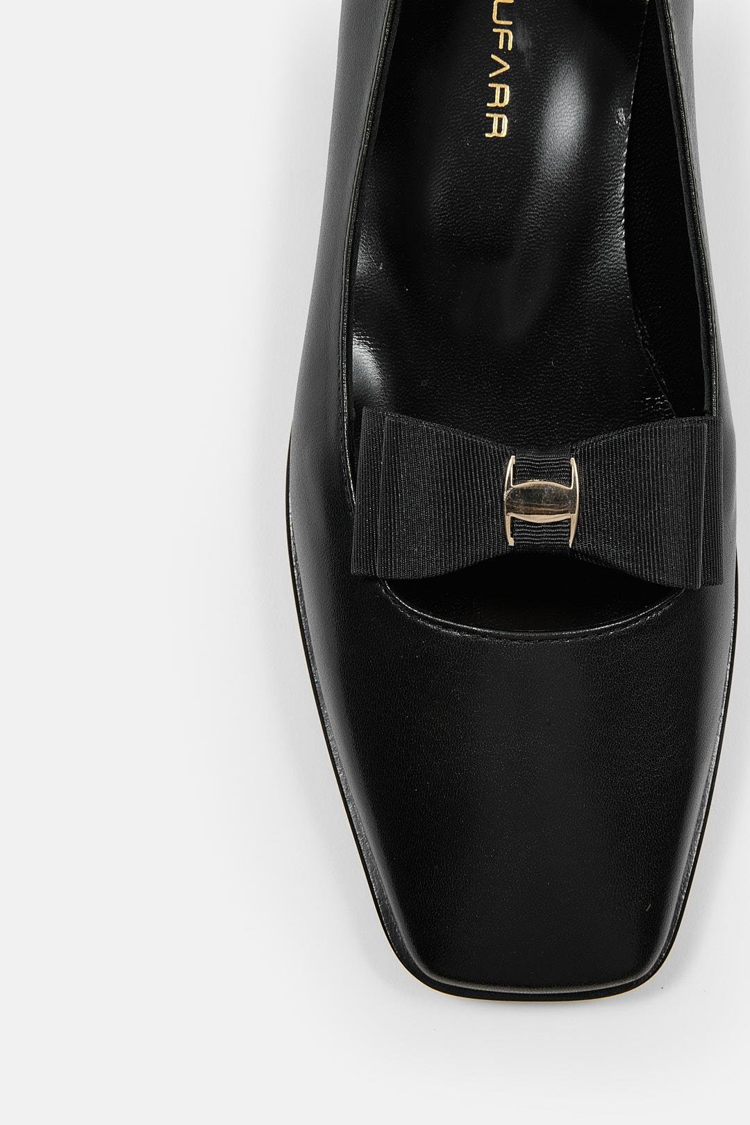 Mackha Siyah Hakiki Deri Kadın Babet