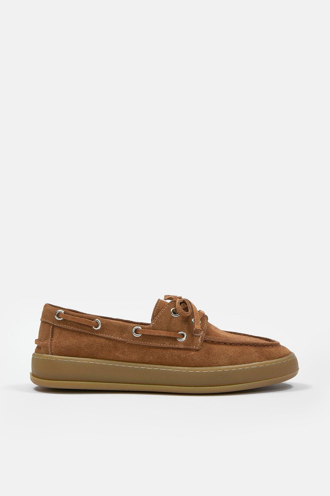 Mainoo Taba Süet Hakiki Deri Kadın Loafer